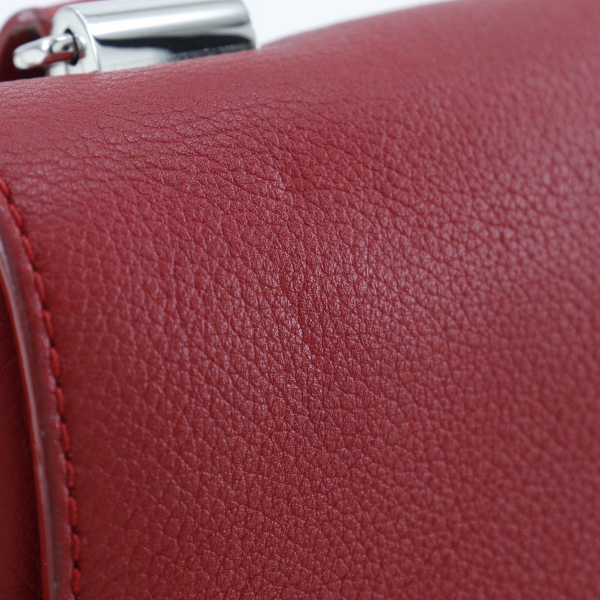 Louis Vuitton Louis Vuitton Rock Me BB Shoulder Bag, 2-Way, M51202, Calfskin Ruby, Made in France, 2017, Red, DU0197, Turnlock, BB, Women's Size ONE SIZE - 8 Thumbnail