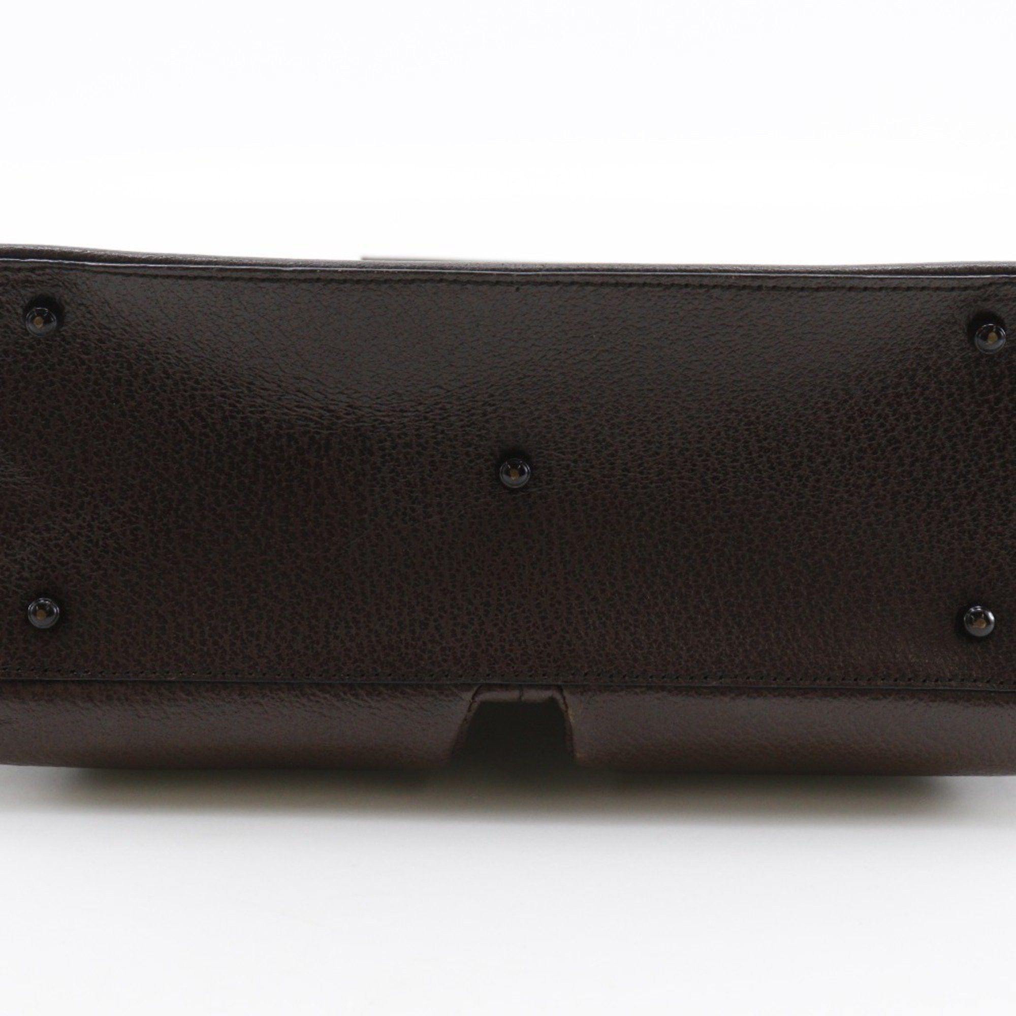 Gucci Gucci Old Handbag 002.1118.0462 Brown Leather A4 Magnetic closure Unisex Size ONE SIZE - 8 Thumbnail