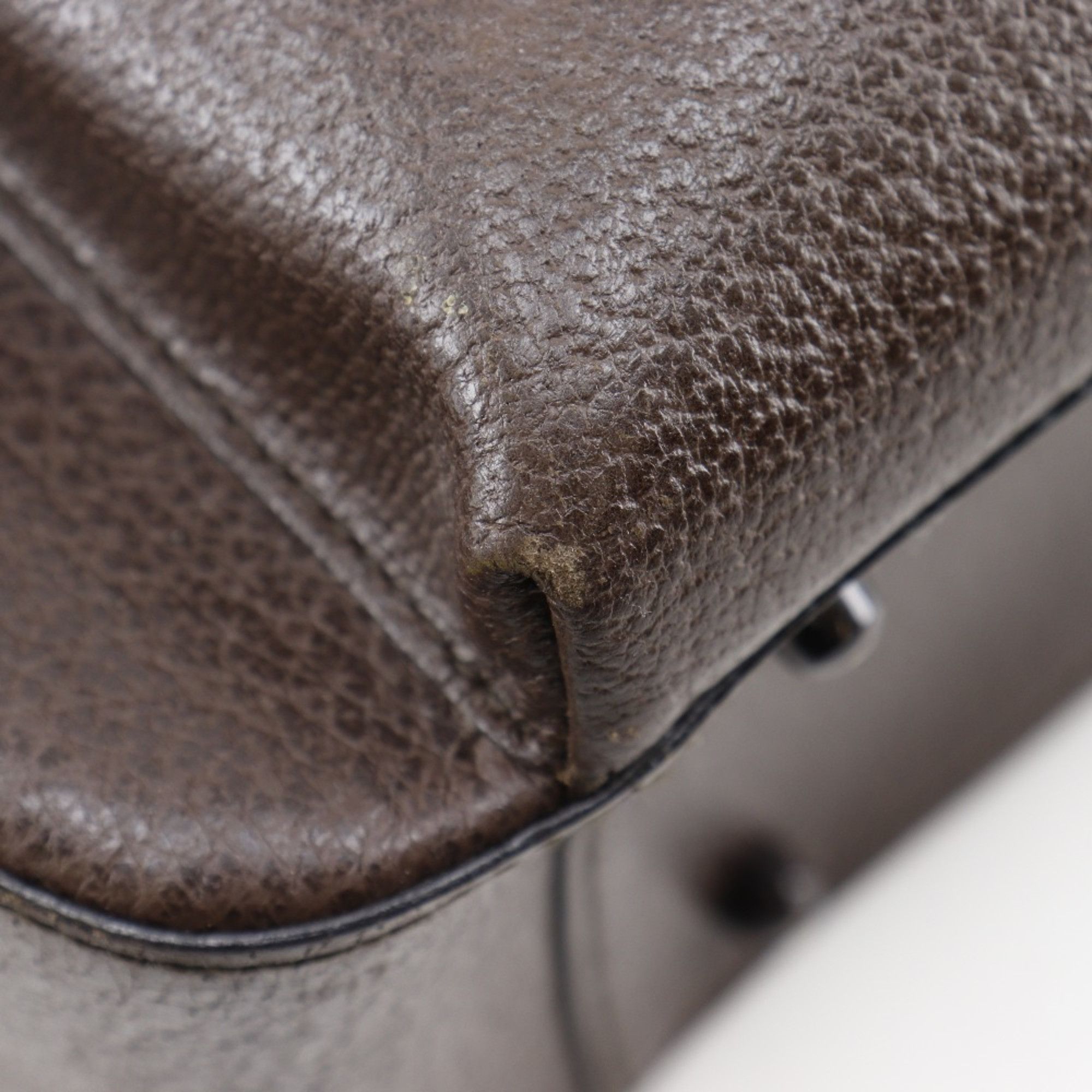 Gucci Gucci Old Handbag 002.1118.0462 Brown Leather A4 Magnetic closure Unisex Size ONE SIZE - 12 Thumbnail