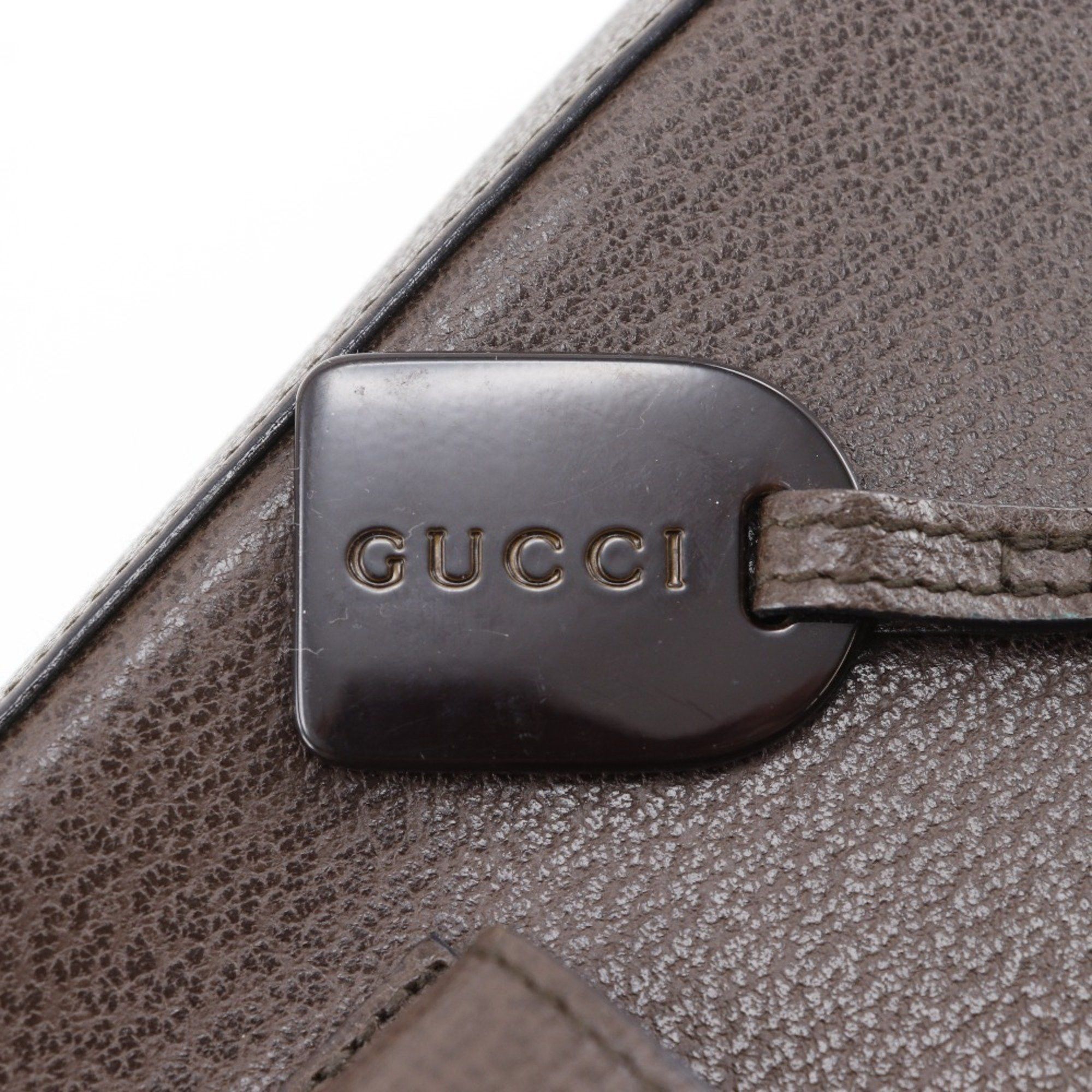 Gucci Gucci Old Handbag 002.1118.0462 Brown Leather A4 Magnetic closure Unisex Size ONE SIZE - 15 Thumbnail