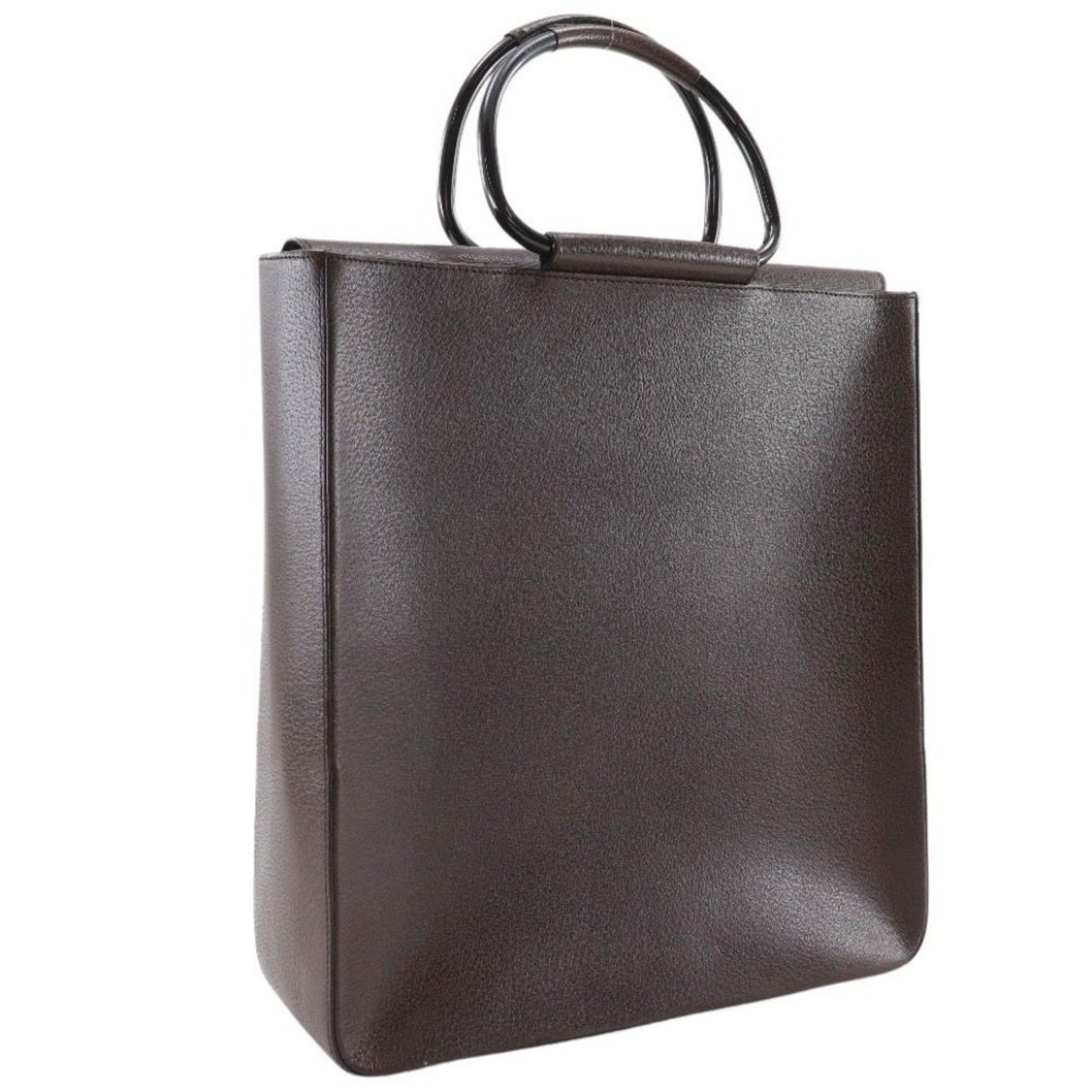 Gucci Gucci Old Handbag 002.1118.0462 Brown Leather A4 Magnetic closure Unisex Size ONE SIZE - 3 Thumbnail
