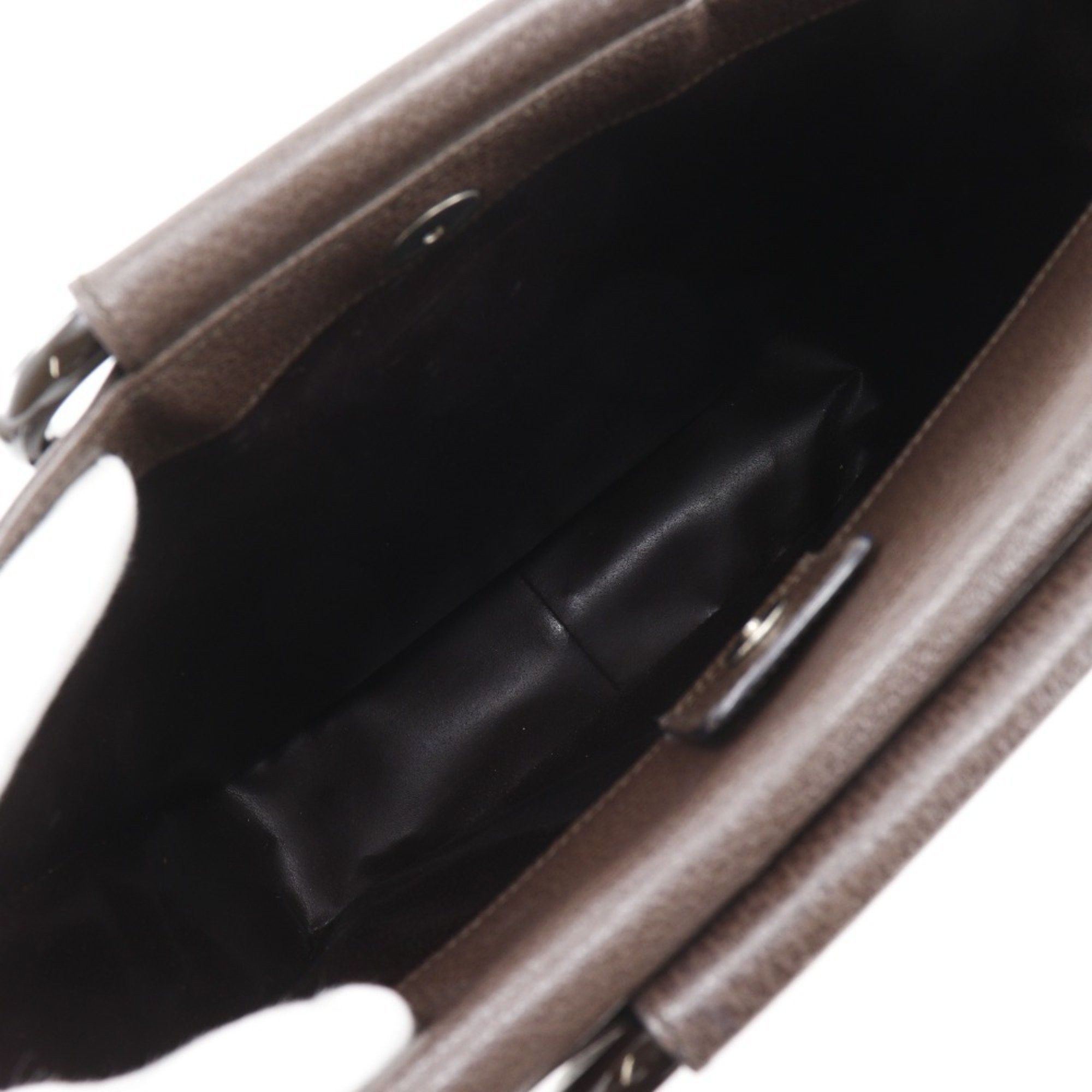 Gucci Gucci Old Handbag 002.1118.0462 Brown Leather A4 Magnetic closure Unisex Size ONE SIZE - 6 Thumbnail