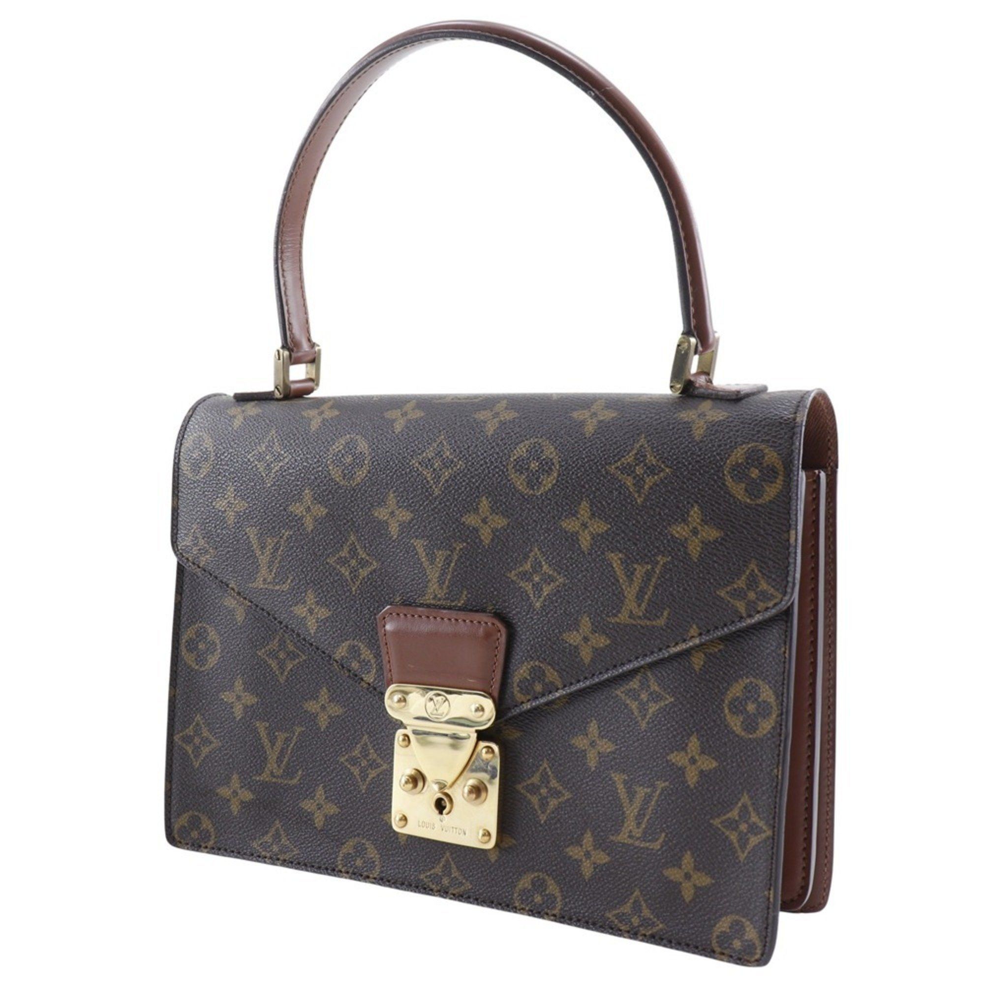 Louis Vuitton Louis Vuitton Concorde Handbag M51190 Monogram Canvas Made in France 1991 Brown MI8901 Snap Lock Concord Women's Size ONE SIZE - 2 Thumbnail