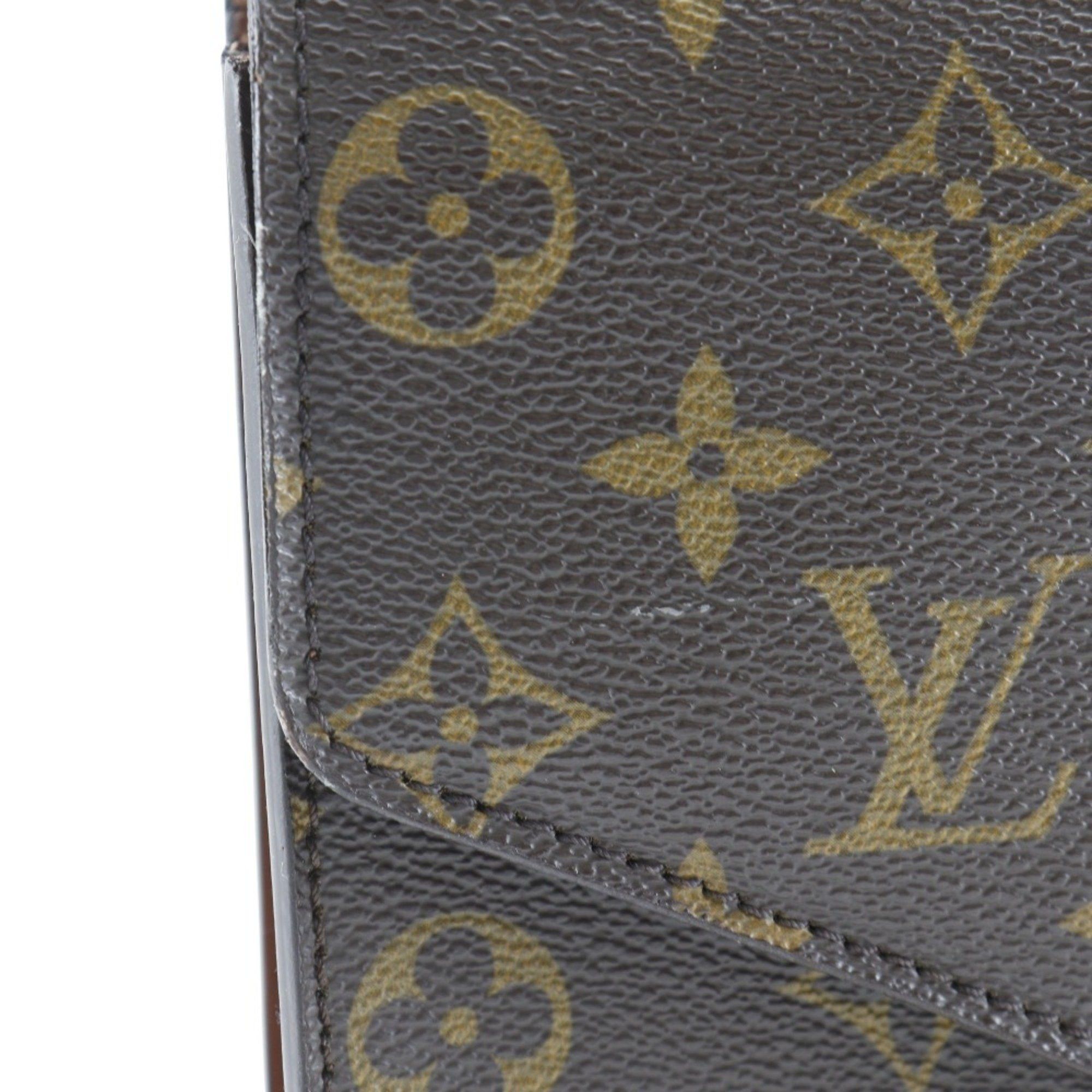 Louis Vuitton Louis Vuitton Concorde Handbag M51190 Monogram Canvas Made in France 1991 Brown MI8901 Snap Lock Concord Women's Size ONE SIZE - 8 Thumbnail