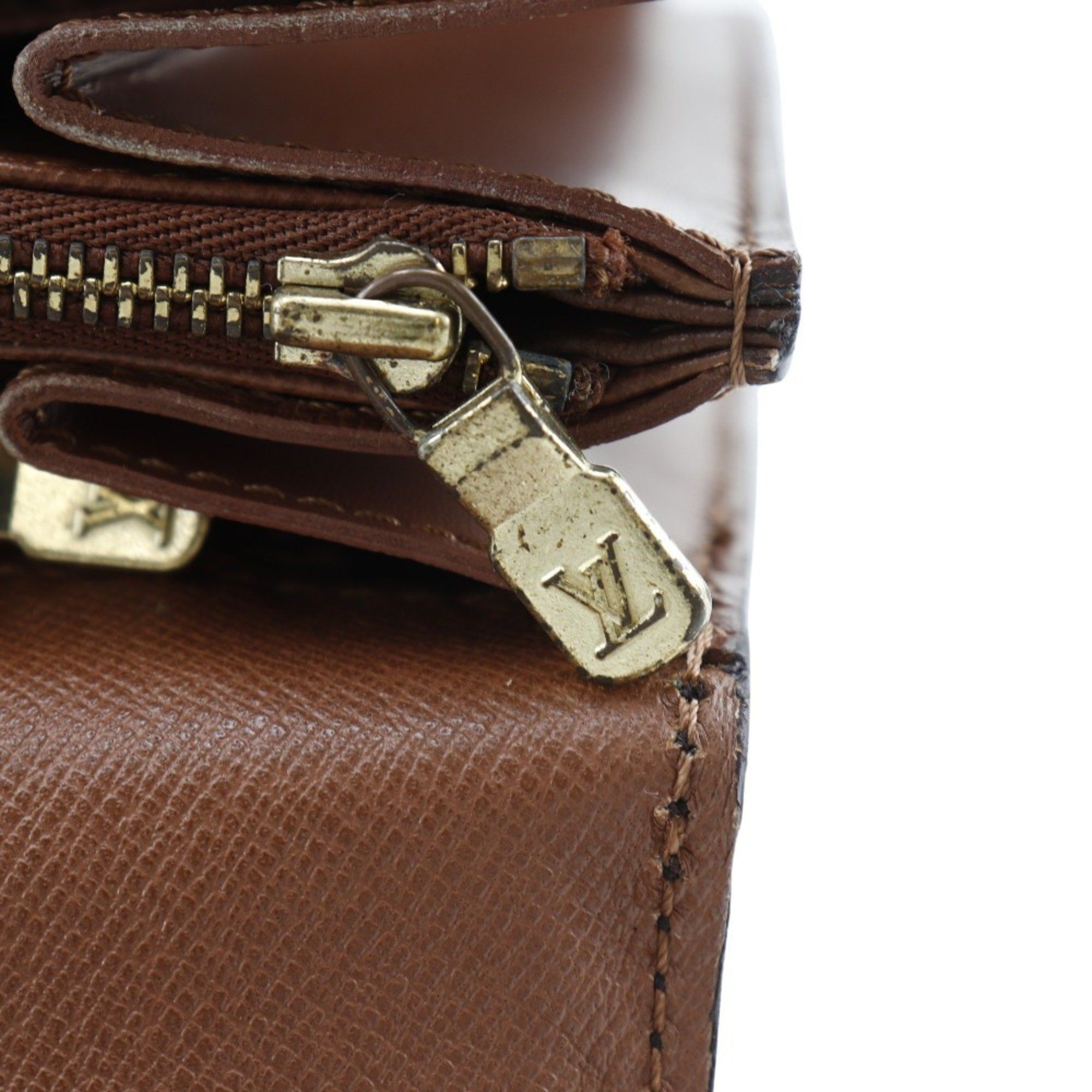Louis Vuitton Louis Vuitton Concorde Handbag M51190 Monogram Canvas Made in France 1991 Brown MI8901 Snap Lock Concord Women's Size ONE SIZE - 10 Thumbnail
