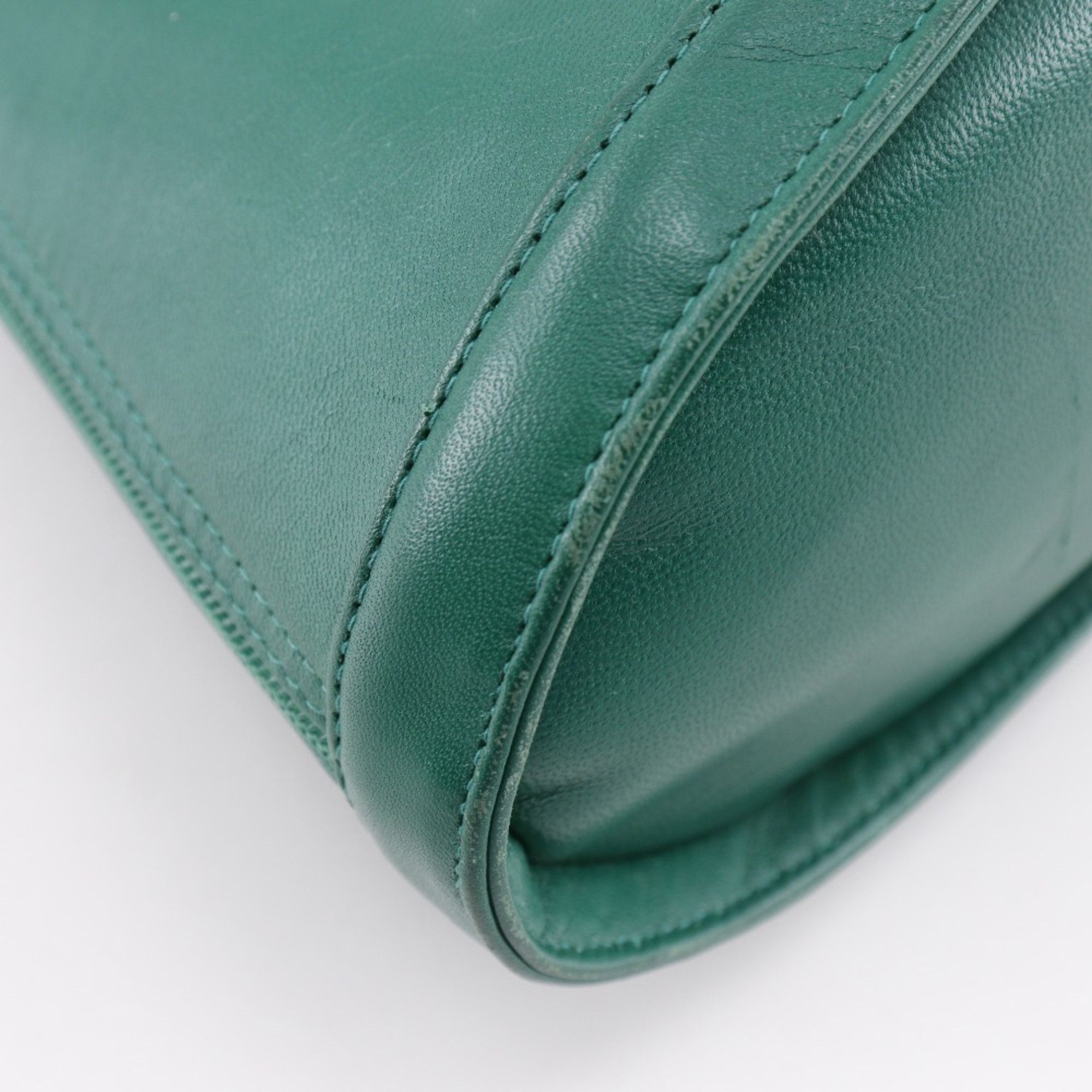 Bally Bally Women's Two-Tone Calfskin Green/Black Long Shoulder Tote Bag, A5 Size, Double Zipper Size ONE SIZE - 6 Thumbnail