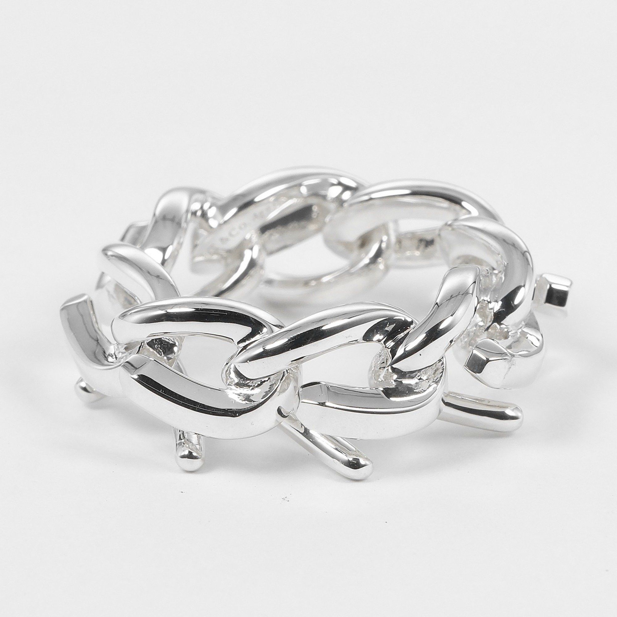 Tiffany & Co. Tiffany & Co. Forgelink High Polish Ring, Size 10, Approx. 10.7g, Women's Size ONE SIZE - 5 Thumbnail