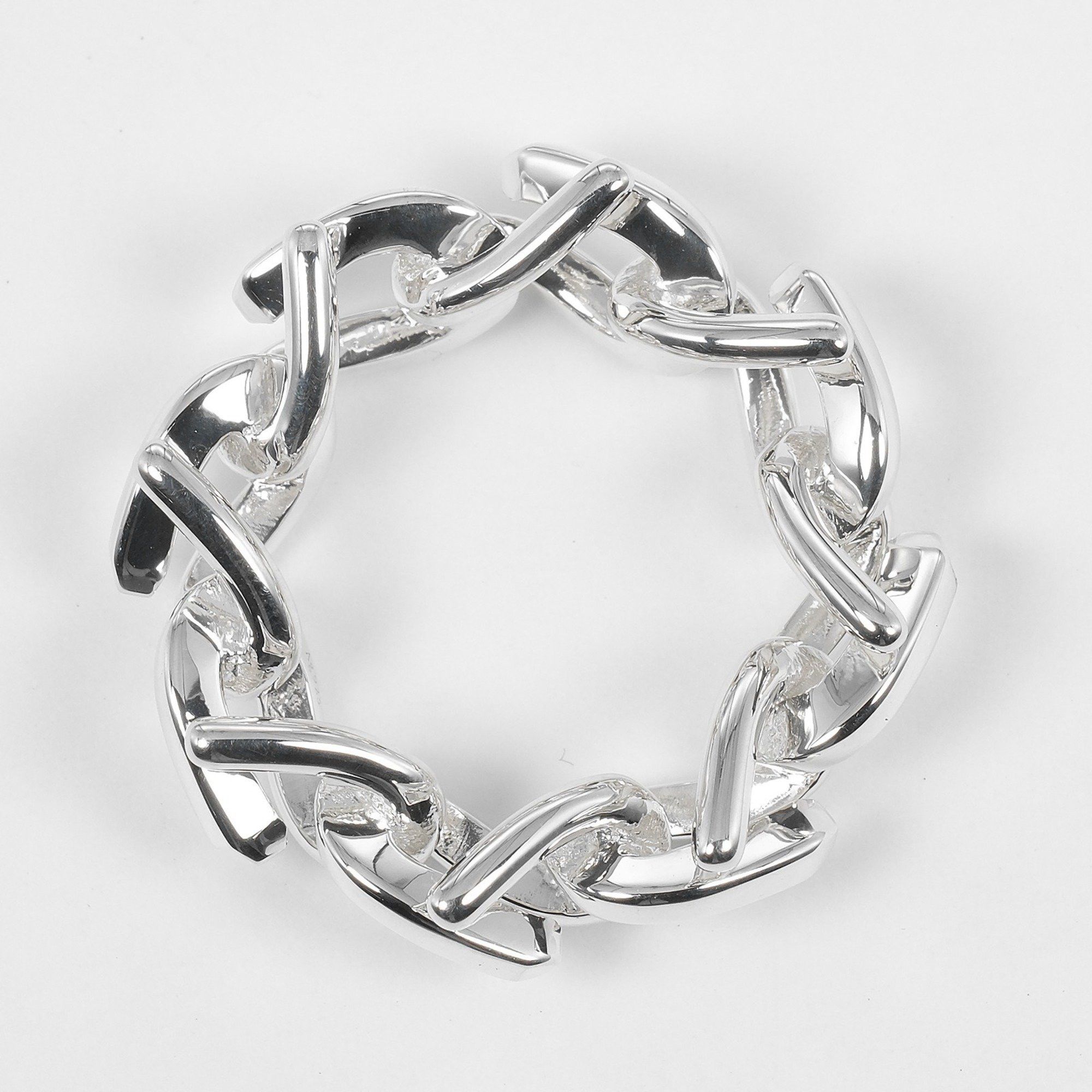 Tiffany & Co. Tiffany & Co. Forgelink High Polish Ring, Size 10, Approx. 10.7g, Women's Size ONE SIZE - 9 Thumbnail