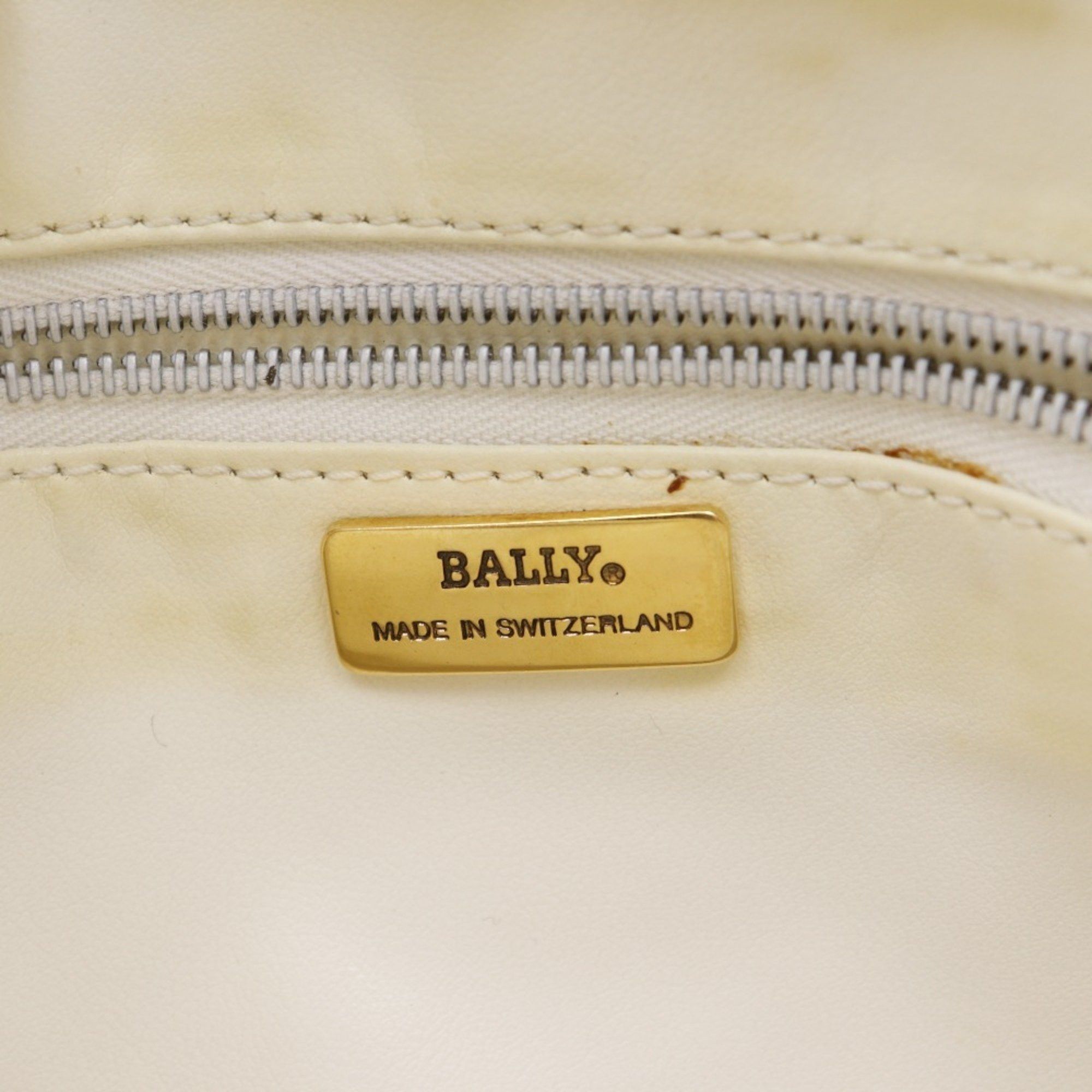 Bally Bally Women's Quilted Leather Chain Shoulder Bag with Yellow Zipper Size ONE SIZE - 19 Thumbnail