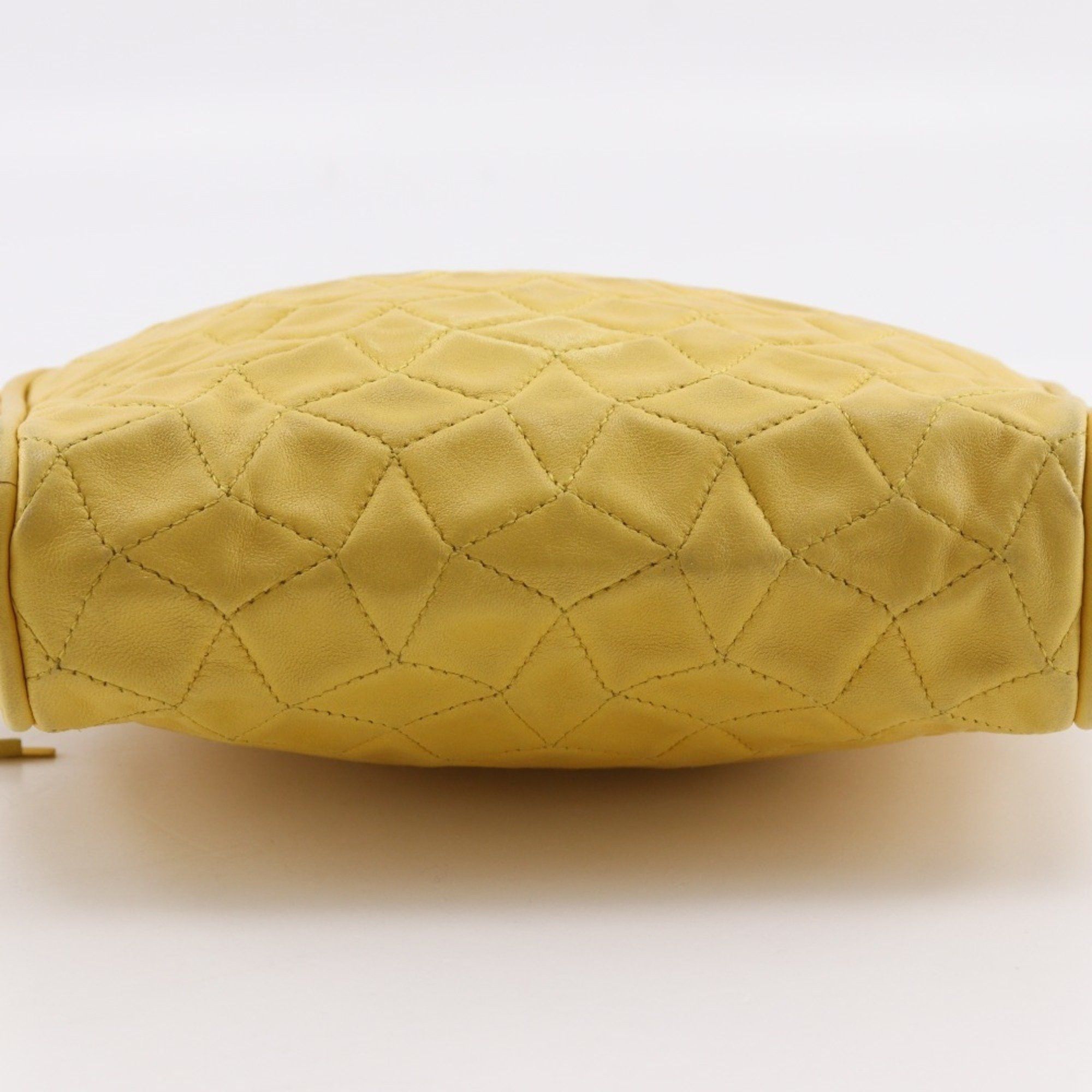 Bally Bally Women's Quilted Leather Chain Shoulder Bag with Yellow Zipper Size ONE SIZE - 15 Thumbnail