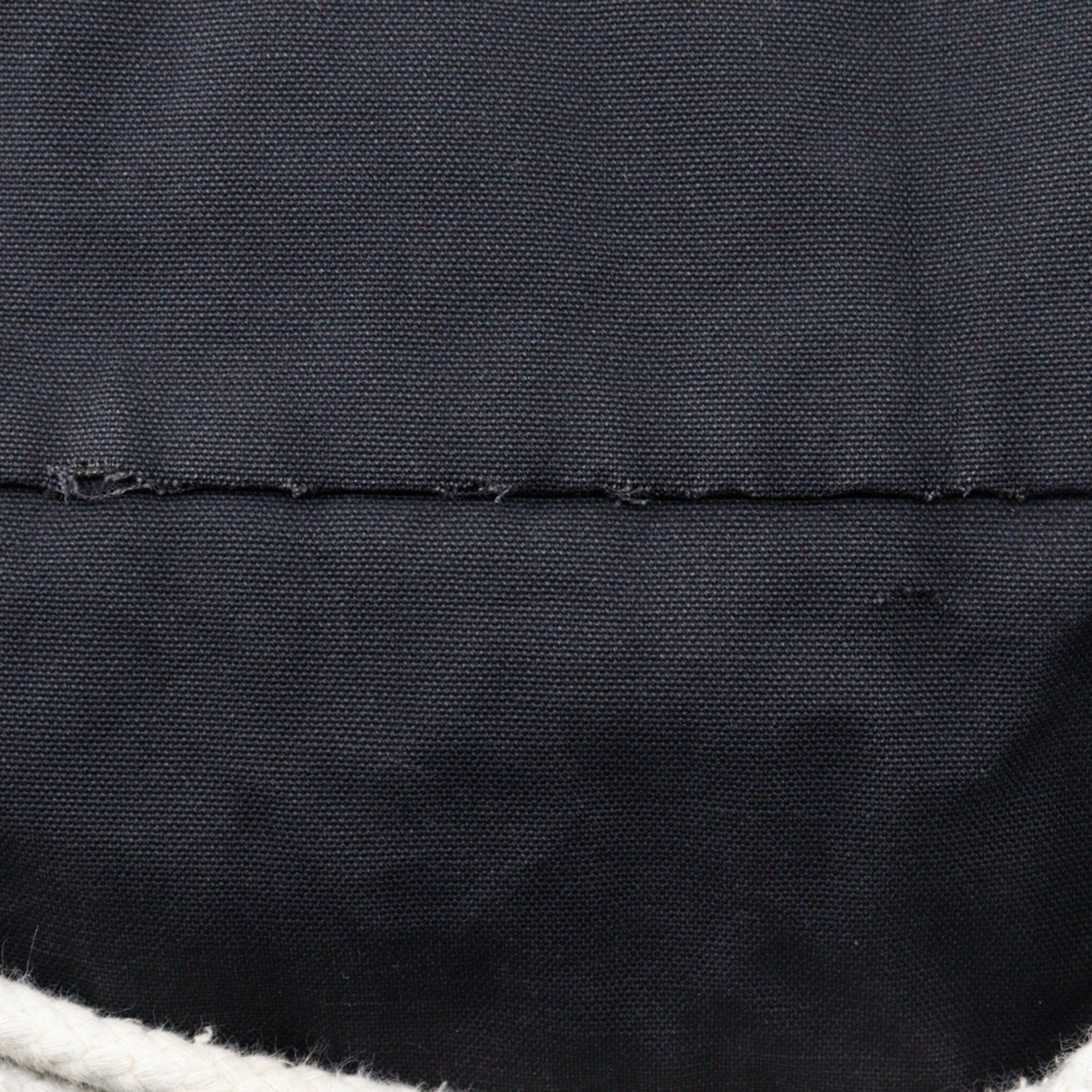 Chanel Chanel SOLEIL drawstring shoulder bag, novelty, black canvas, women's Size ONE SIZE - 6 Thumbnail