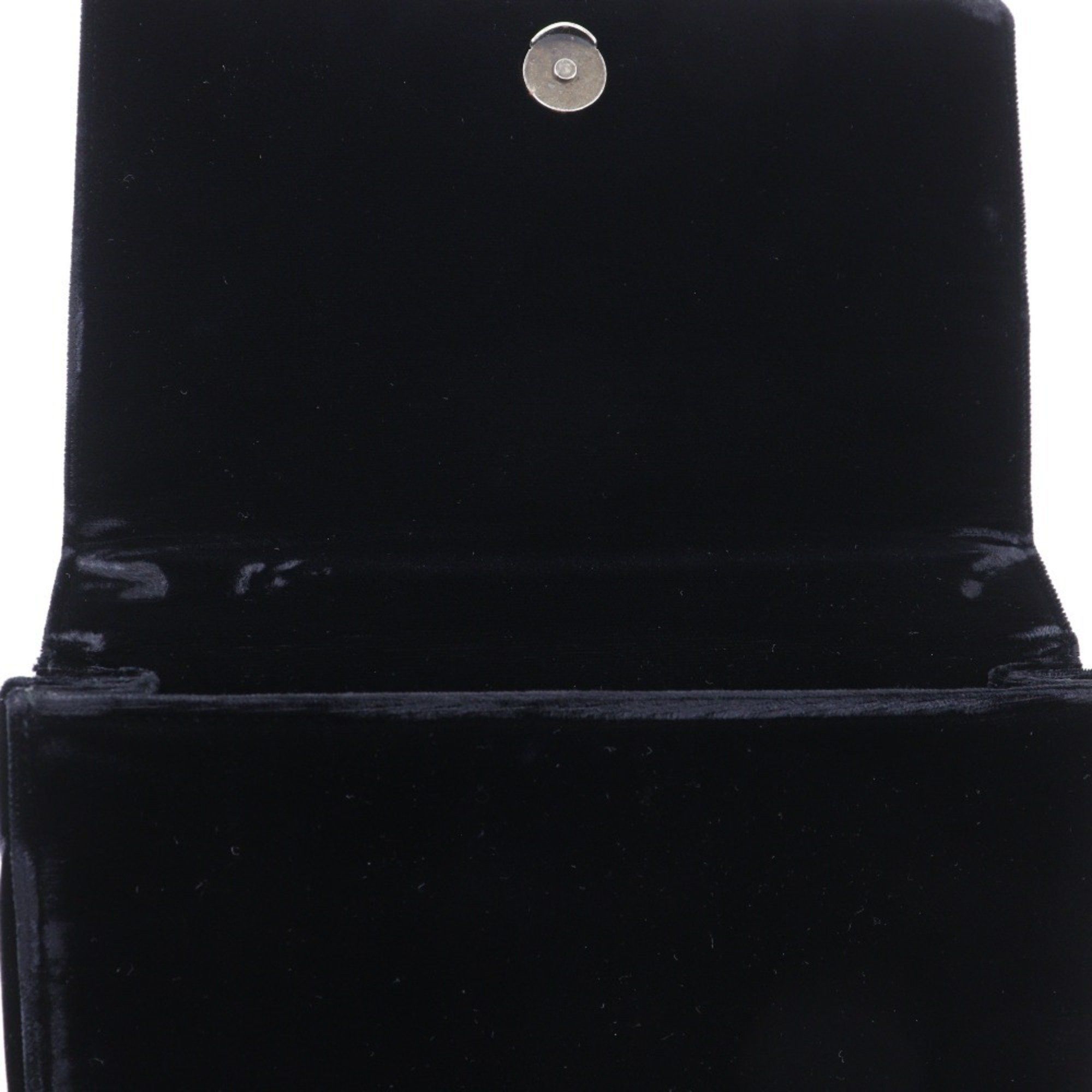Prada Prada One-Handle Handbag, Vintage Velvet, Black, Nero, Magnetic closure, Women's Size ONE SIZE - 10 Thumbnail
