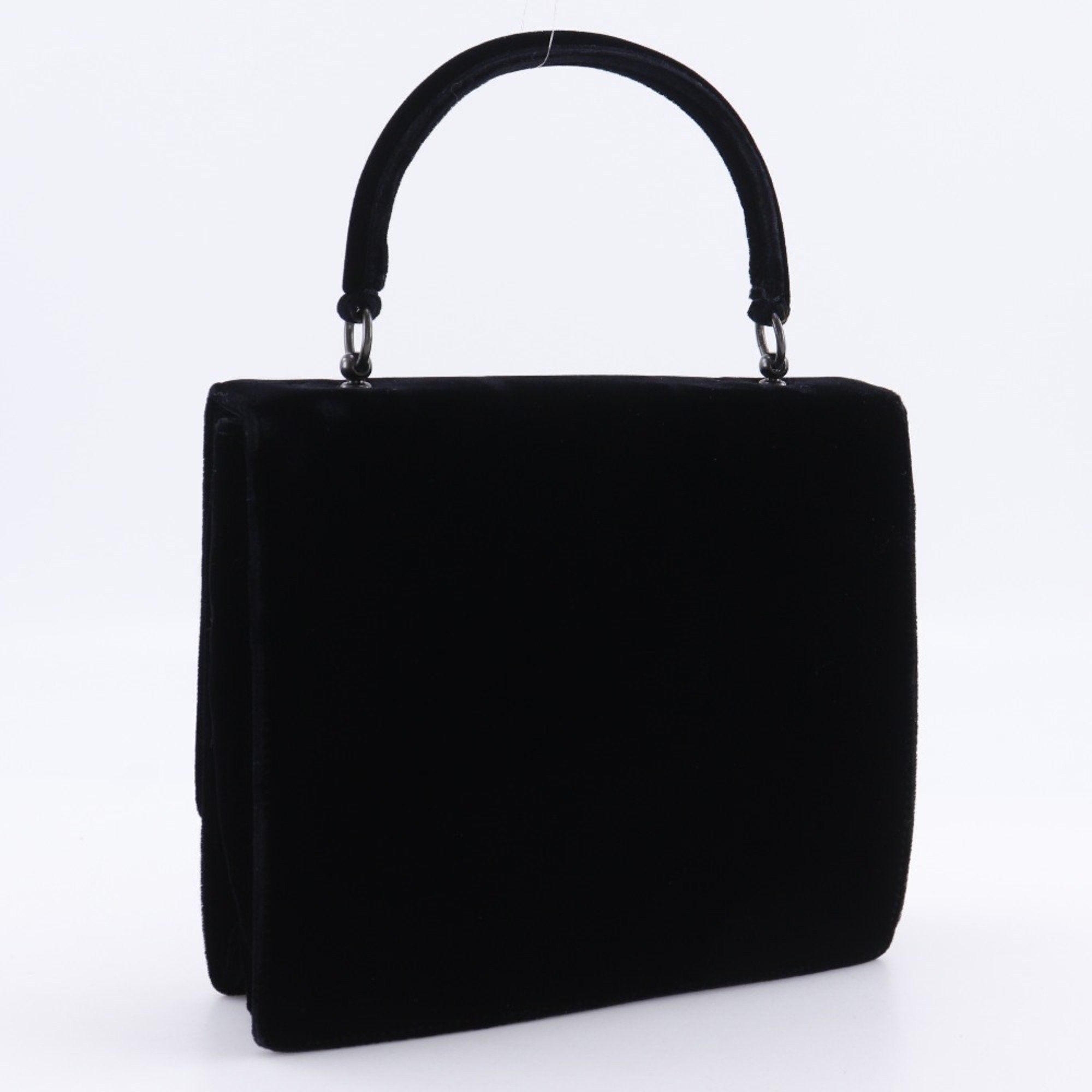 Prada Prada One-Handle Handbag, Vintage Velvet, Black, Nero, Magnetic closure, Women's Size ONE SIZE - 3 Thumbnail
