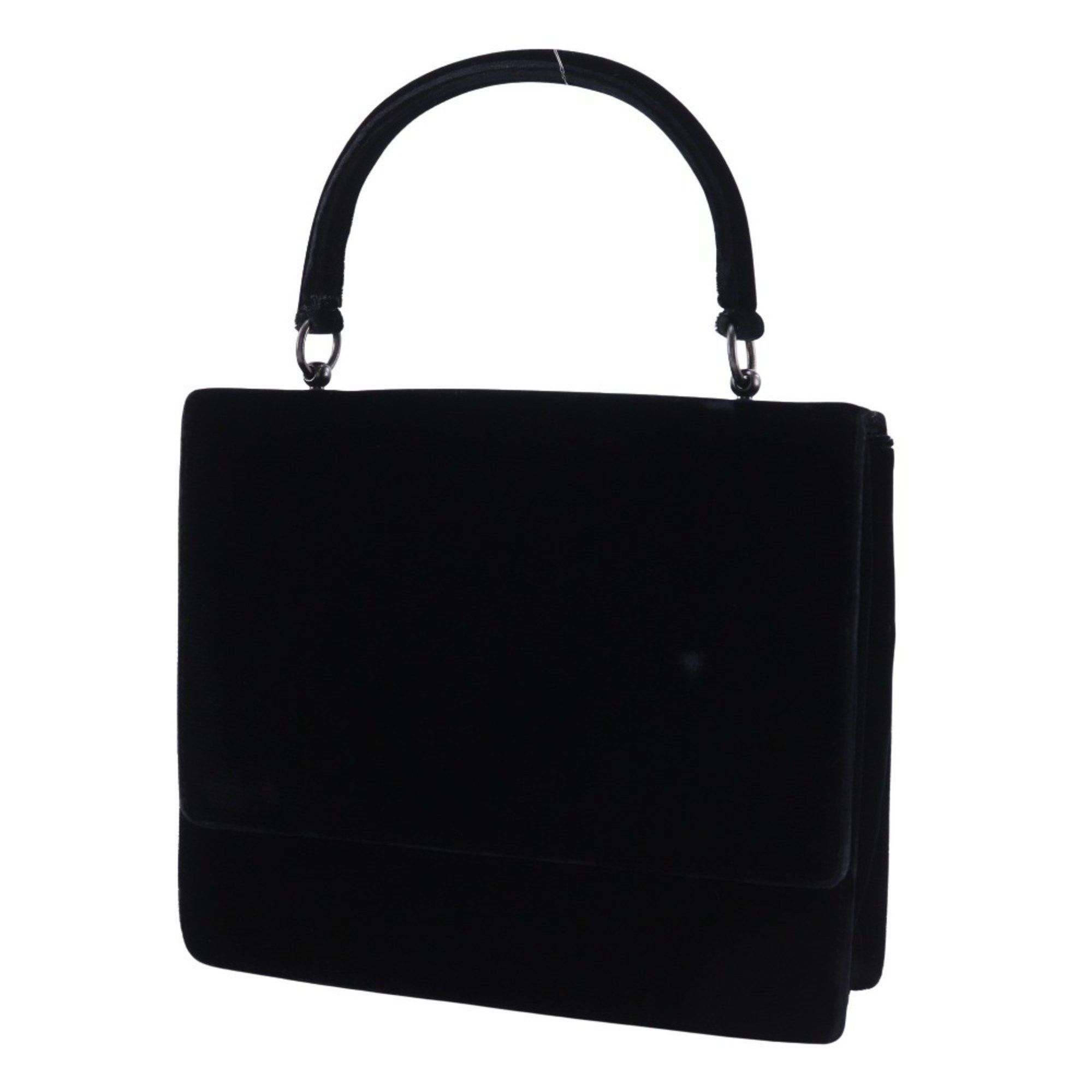 Prada Prada One-Handle Handbag, Vintage Velvet, Black, Nero, Magnetic closure, Women's Size ONE SIZE - 2 Thumbnail