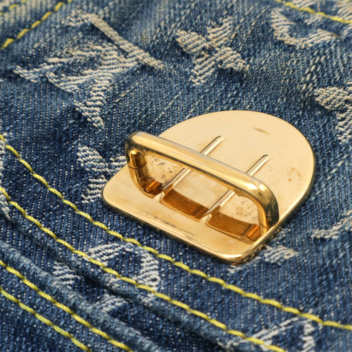 Louis Vuitton Louis Vuitton Louis Vuitton Monogram Denim 2way Shoulder Bag Denim Crossbody Bag M95048 DUTY FREE for USA Size ONE SIZE - 9 Thumbnail
