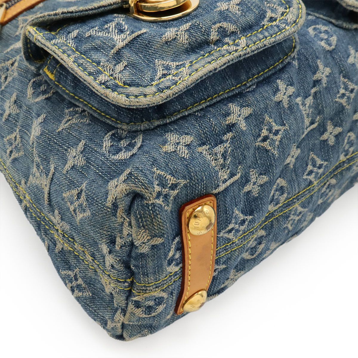 Louis Vuitton Louis Vuitton Louis Vuitton Monogram Denim 2way Shoulder Bag Denim Crossbody Bag M95048 DUTY FREE for USA Size ONE SIZE - 3 Thumbnail