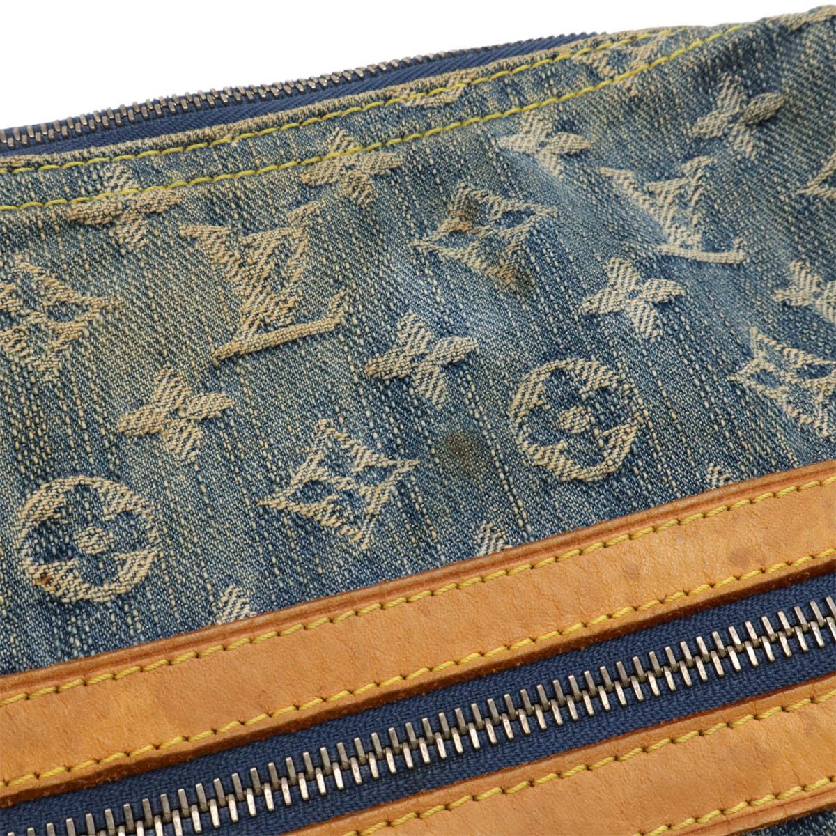 Louis Vuitton Louis Vuitton Louis Vuitton Monogram Denim 2way Shoulder Bag Denim Crossbody Bag M95048 DUTY FREE for USA Size ONE SIZE - 4 Thumbnail