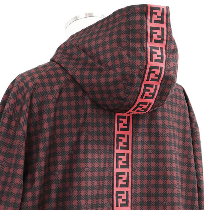 Other Fendi Fendi FF Logo Monogram Houndstooth Nylon Coat Others Outerwear DUTY FREE for USA Size ONE SIZE - 17 Thumbnail