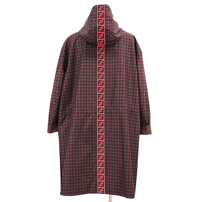 Other Fendi Fendi FF Logo Monogram Houndstooth Nylon Coat Others Outerwear DUTY FREE for USA Size ONE SIZE - 7 Thumbnail