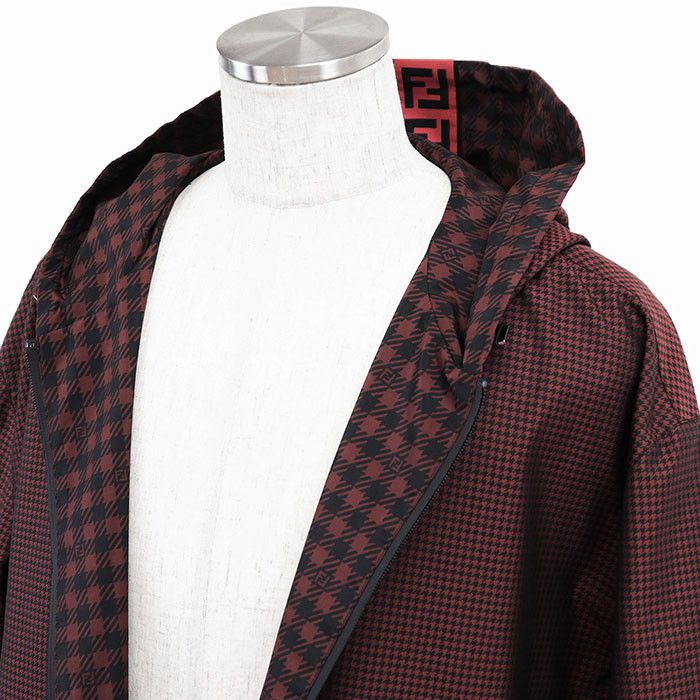 Other Fendi Fendi FF Logo Monogram Houndstooth Nylon Coat Others Outerwear DUTY FREE for USA Size ONE SIZE - 11 Thumbnail