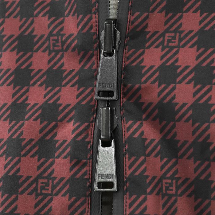 Other Fendi Fendi FF Logo Monogram Houndstooth Nylon Coat Others Outerwear DUTY FREE for USA Size ONE SIZE - 4 Thumbnail