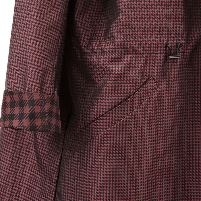 Other Fendi Fendi FF Logo Monogram Houndstooth Nylon Coat Others Outerwear DUTY FREE for USA Size ONE SIZE - 13 Thumbnail