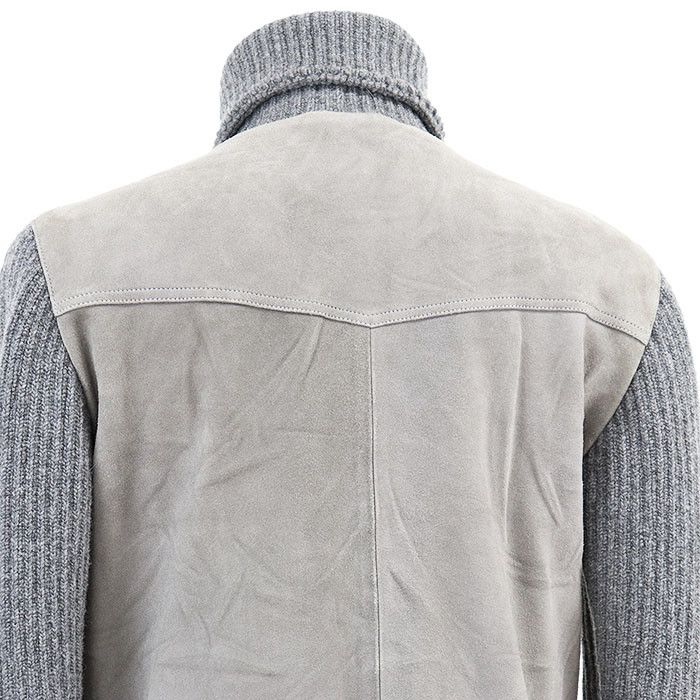 Other Dolce & Gabbana Dolce&Gabbana Lambskin Nubuck Knit Jacket Leather Outerwear DUTY FREE for USA Size ONE SIZE - 16 Thumbnail