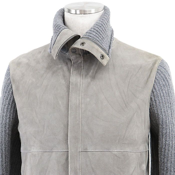Other Dolce & Gabbana Dolce&Gabbana Lambskin Nubuck Knit Jacket Leather Outerwear DUTY FREE for USA Size ONE SIZE - 2 Thumbnail