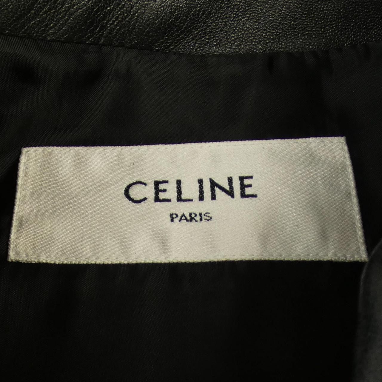 Other Celine Celine Leather Jacket Leather Outerwear 2EG27269L DUTY FREE for USA Size ONE SIZE - 4 Thumbnail