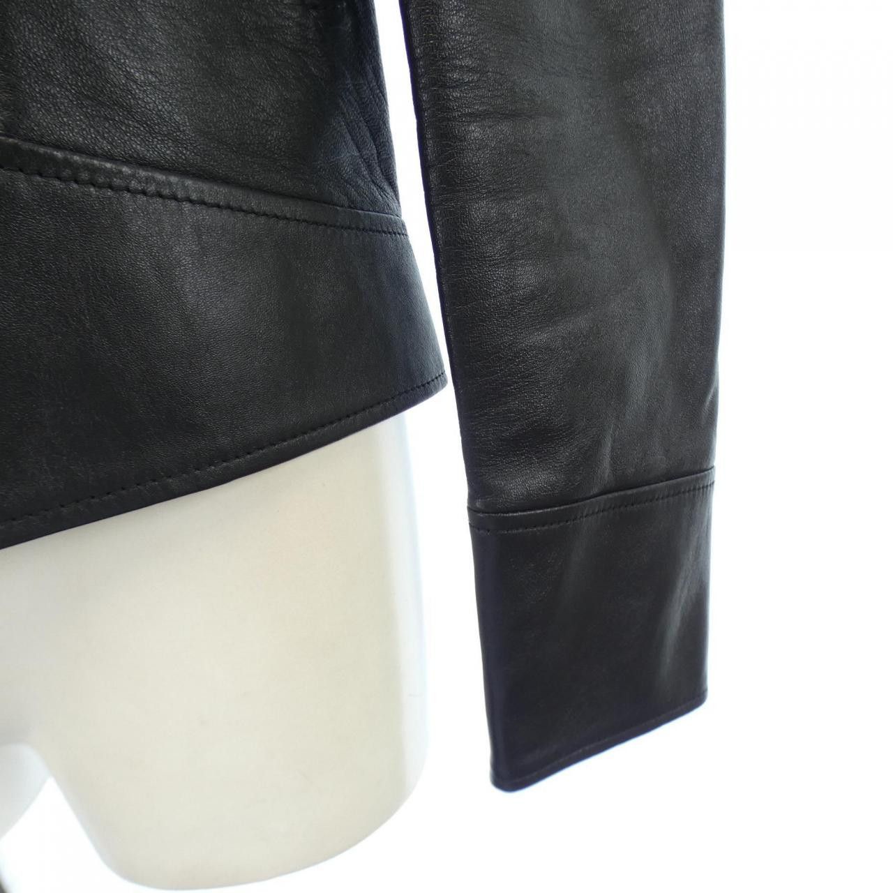 Other Celine Celine Leather Jacket Leather Outerwear 2EG27269L DUTY FREE for USA Size ONE SIZE - 6 Thumbnail