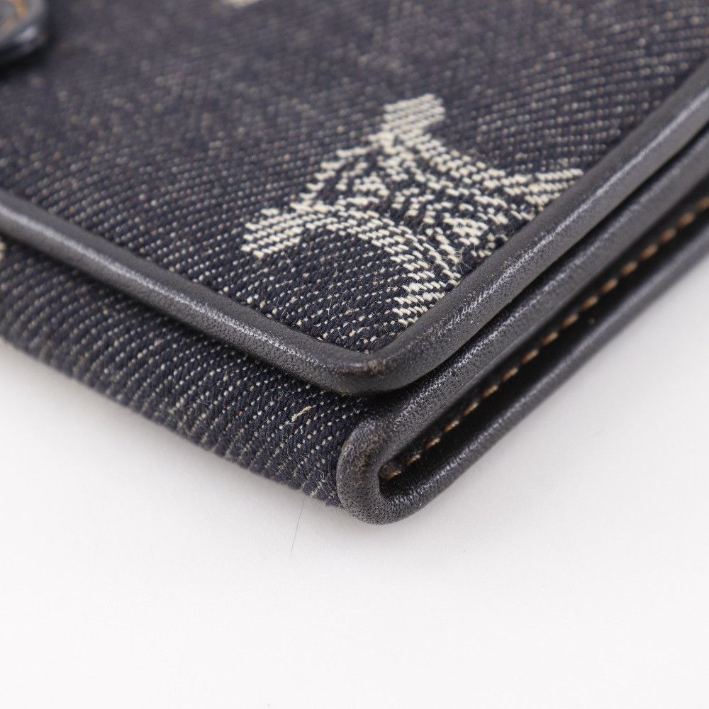 Celine Celine Celine Triomphe Denim Long Wallet Denim Long Wallet DUTY FREE for USA Size ONE SIZE - 5 Thumbnail