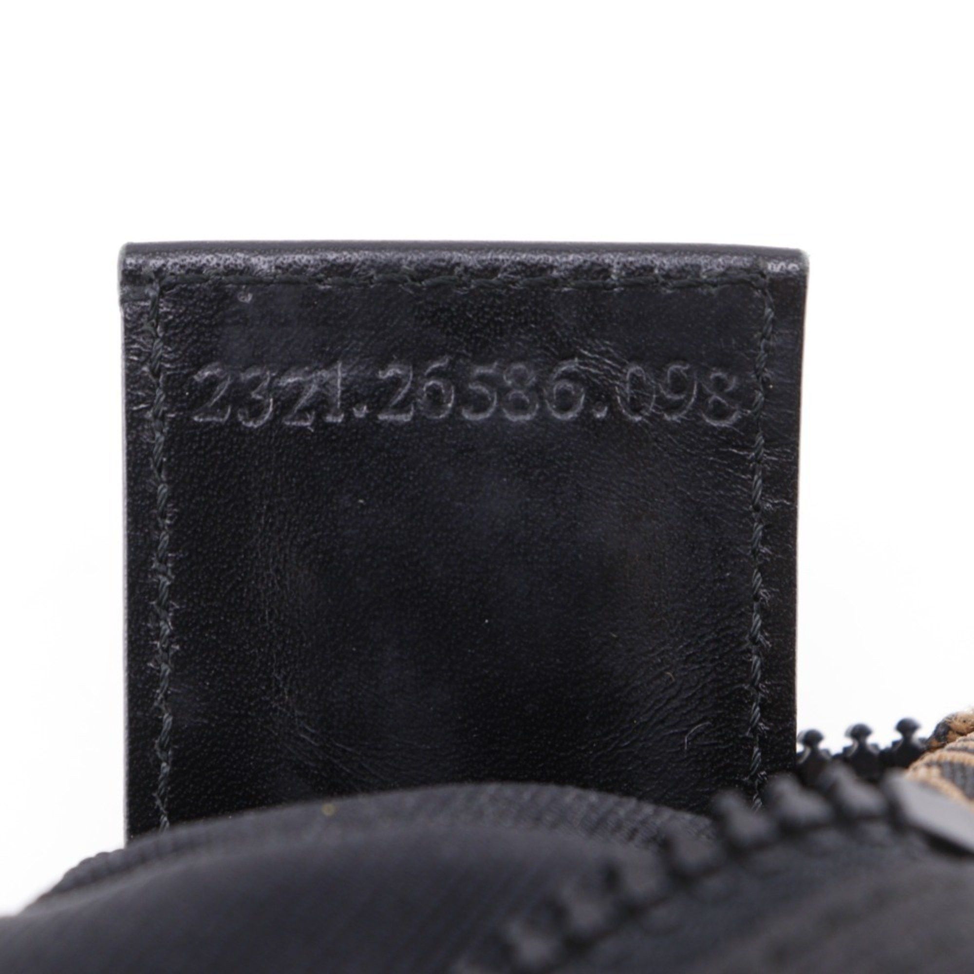 Fendi Fendi logo handbag, one-handle, nylon canvas, black, zipper, women's Size ONE SIZE - 18 Thumbnail