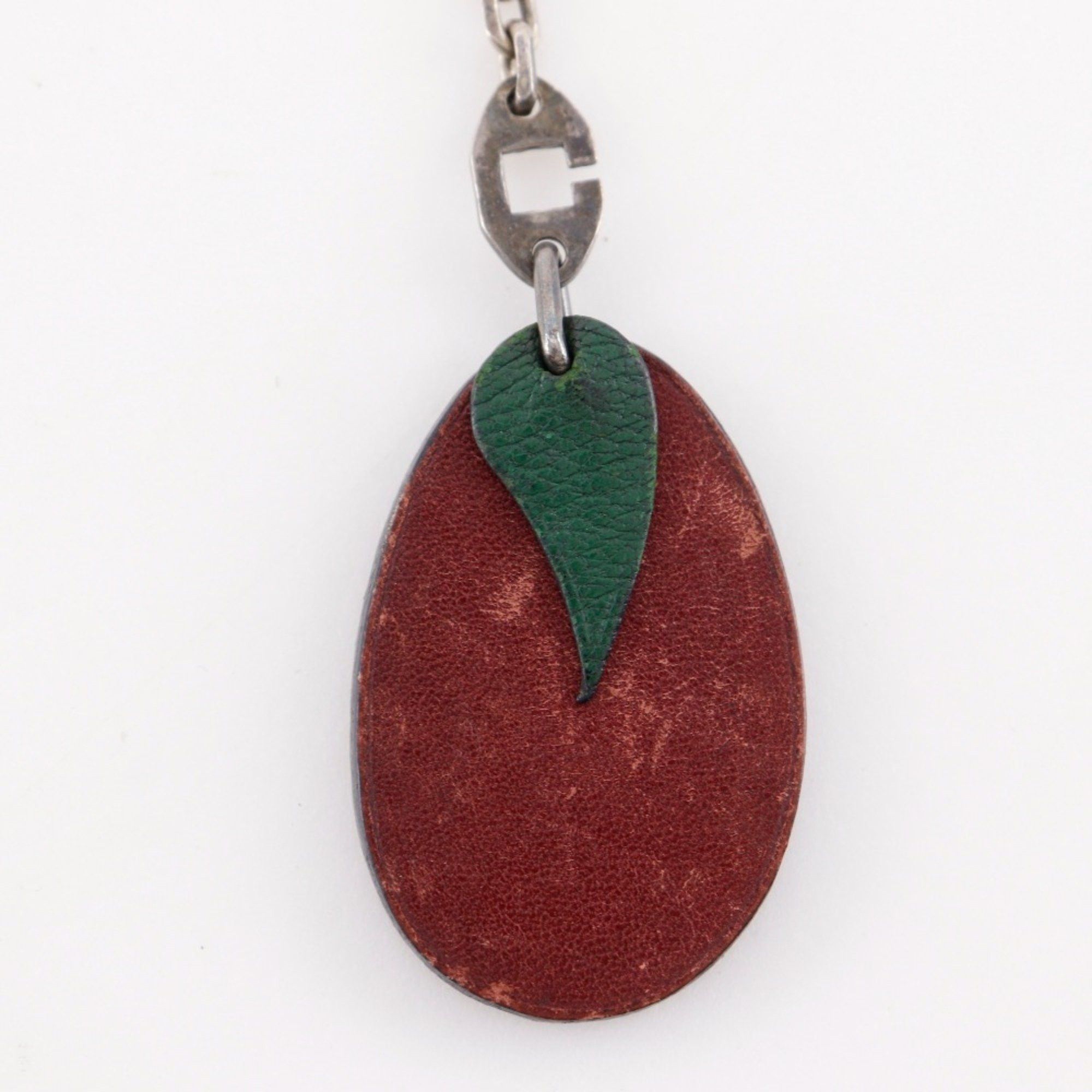 Hermes Hermes Hermès Plum Charm Fruit Bag Leather Red Plat Unisex Size ONE SIZE - 3 Thumbnail
