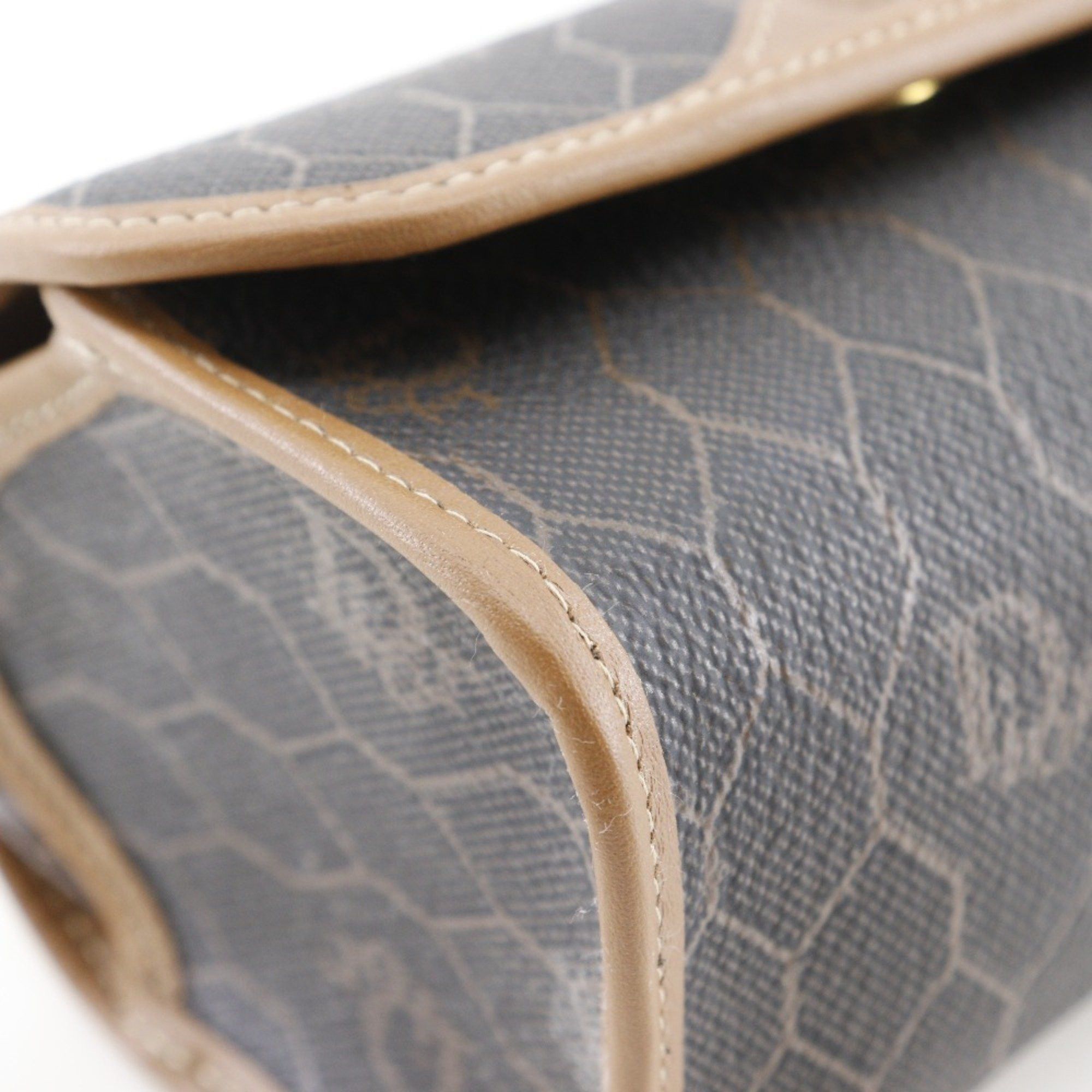 Dior Christian Dior Honeycomb Pattern Pouch, Novelty, PVC, Made in Spain, Brown, Magnetic, Unisex Size ONE SIZE - 4 Thumbnail