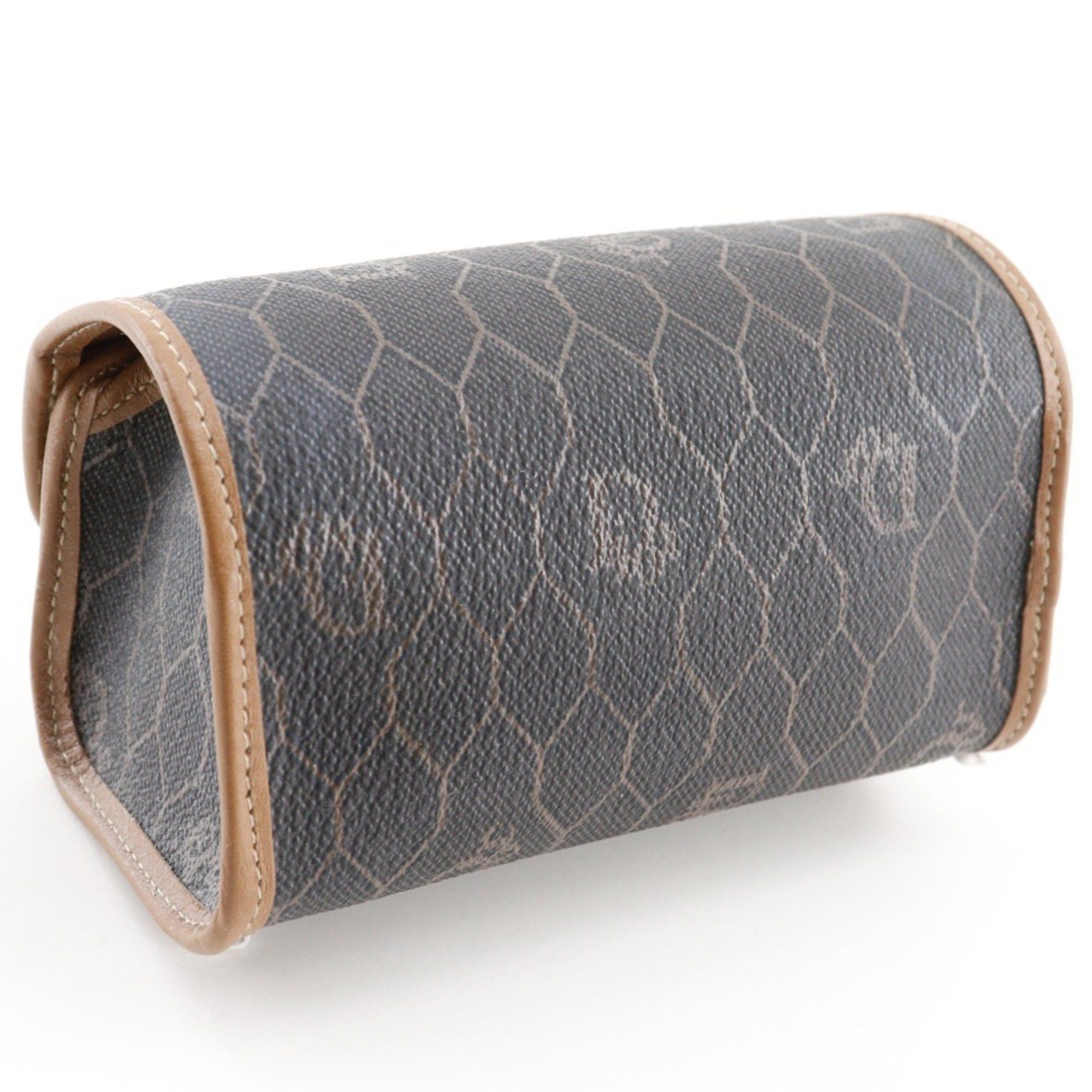 Dior Christian Dior Honeycomb Pattern Pouch, Novelty, PVC, Made in Spain, Brown, Magnetic, Unisex Size ONE SIZE - 3 Thumbnail