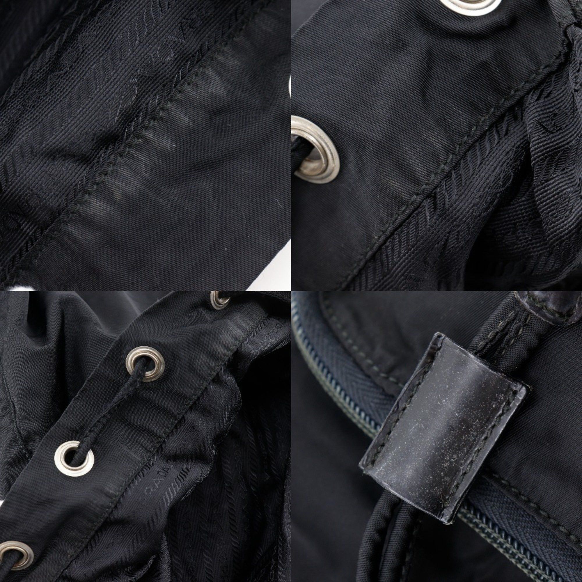 Prada Prada Backpack/Daypack, Nylon, Black, A5 Size, Magnetic Type, Women's Size ONE SIZE - 13 Thumbnail