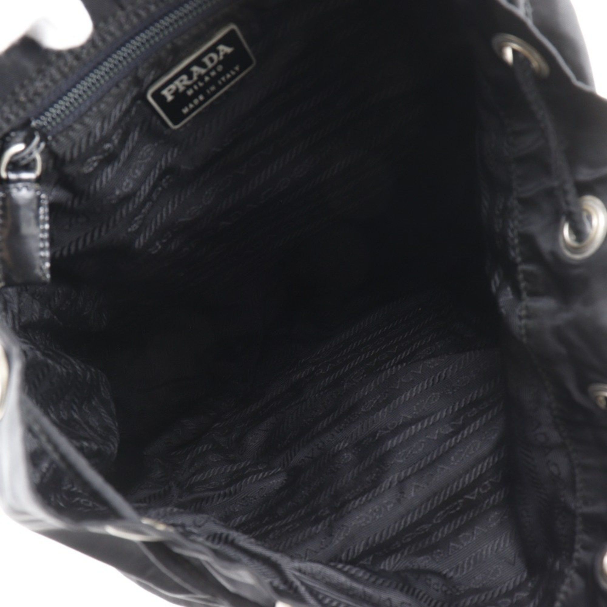 Prada Prada Backpack/Daypack, Nylon, Black, A5 Size, Magnetic Type, Women's Size ONE SIZE - 5 Thumbnail