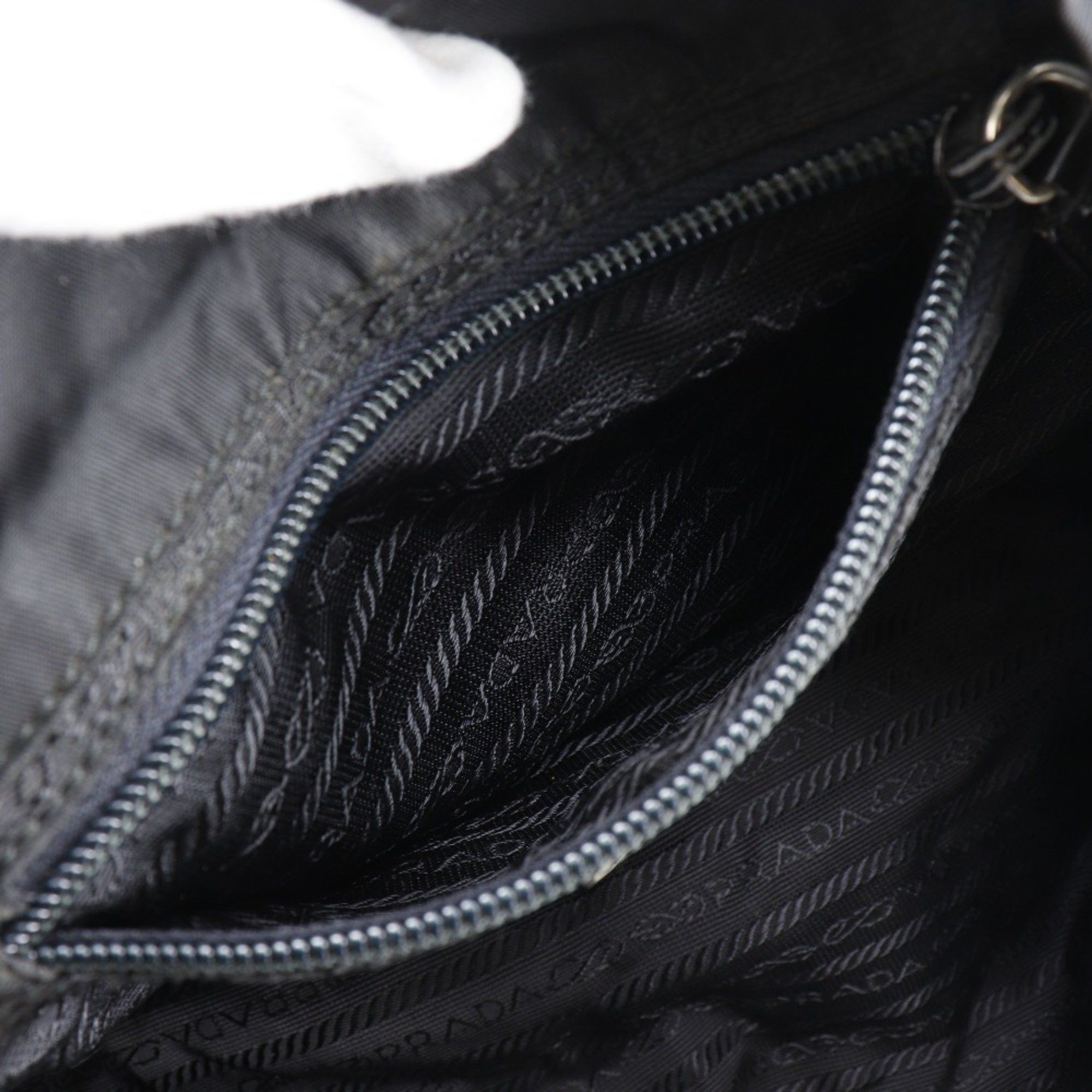 Prada Prada Backpack/Daypack, Nylon, Black, A5 Size, Magnetic Type, Women's Size ONE SIZE - 6 Thumbnail