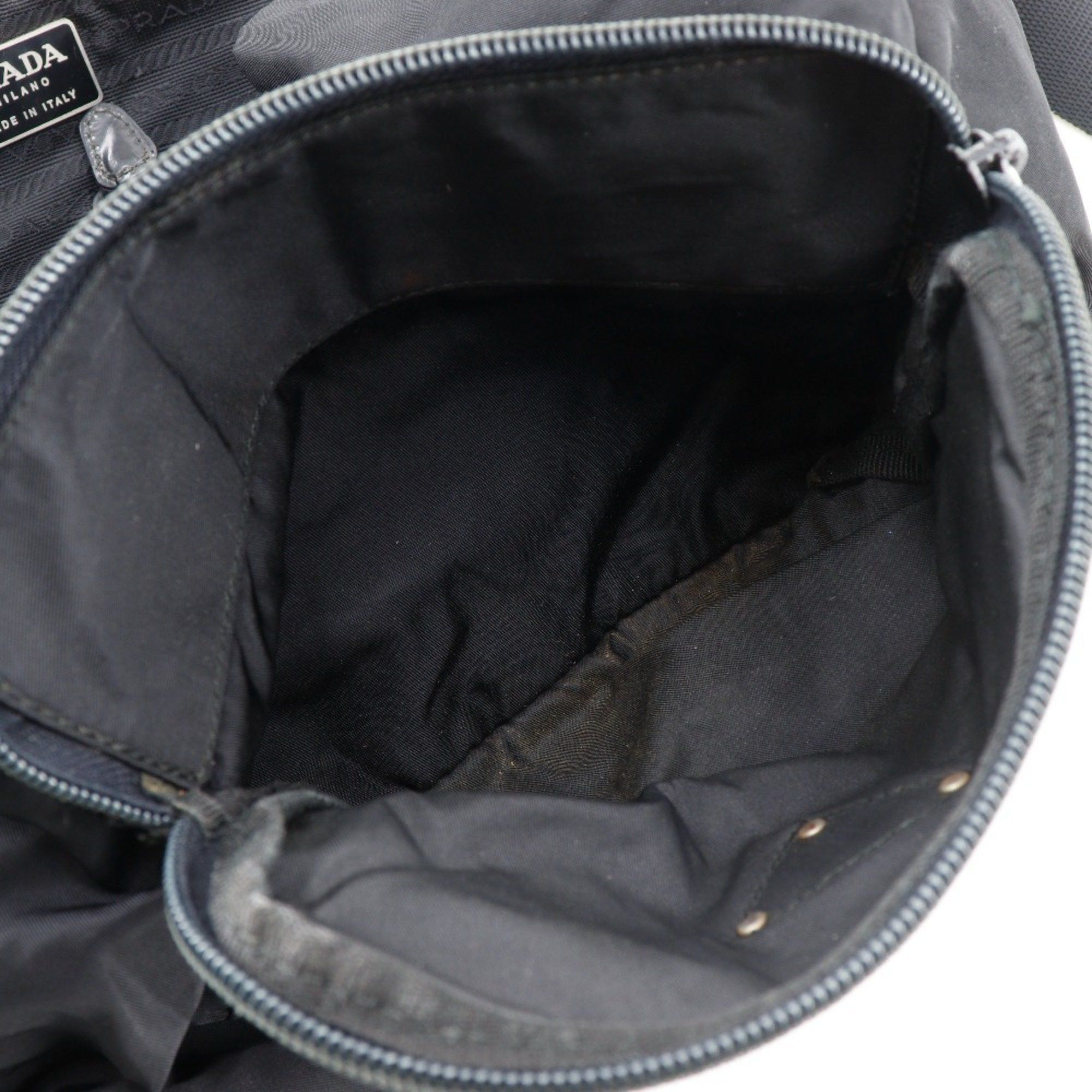 Prada Prada Backpack/Daypack, Nylon, Black, A5 Size, Magnetic Type, Women's Size ONE SIZE - 7 Thumbnail