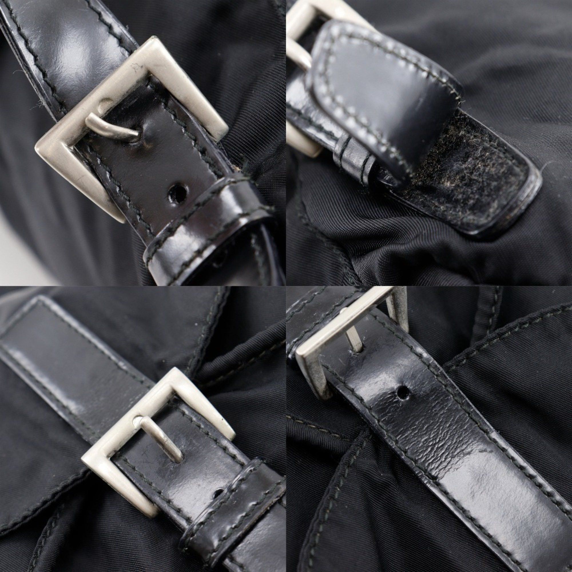 Prada Prada Backpack/Daypack, Nylon, Black, A5 Size, Magnetic Type, Women's Size ONE SIZE - 12 Thumbnail