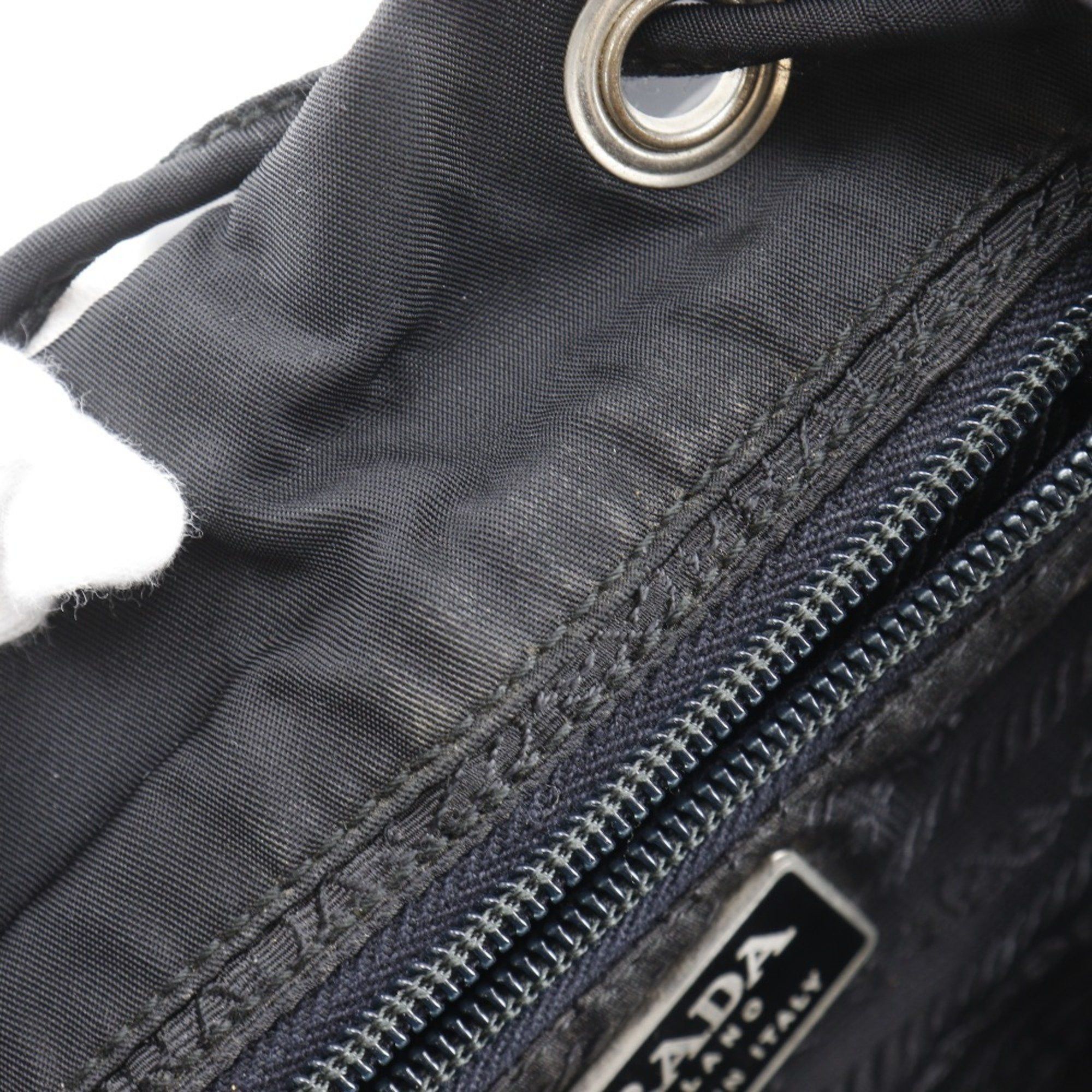 Prada Prada Backpack/Daypack, Nylon, Black, A5 Size, Magnetic Type, Women's Size ONE SIZE - 8 Thumbnail