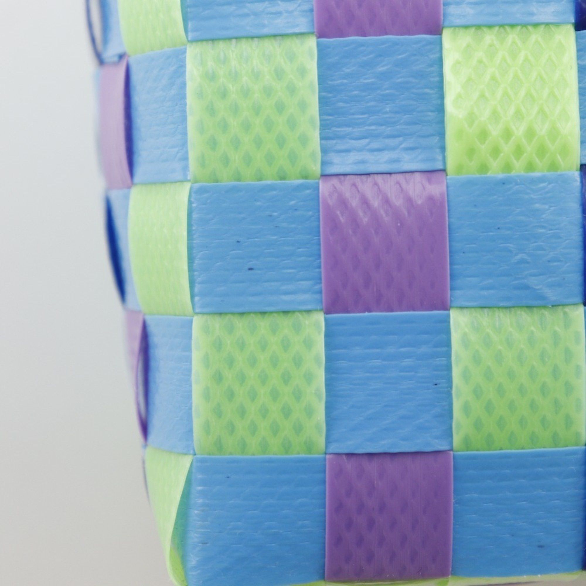 Marni MARNI Woven Micro Basket Handbag, MW55F, Polypropylene, Blue/Multicolor, Open, Women's Size ONE SIZE - 9 Thumbnail