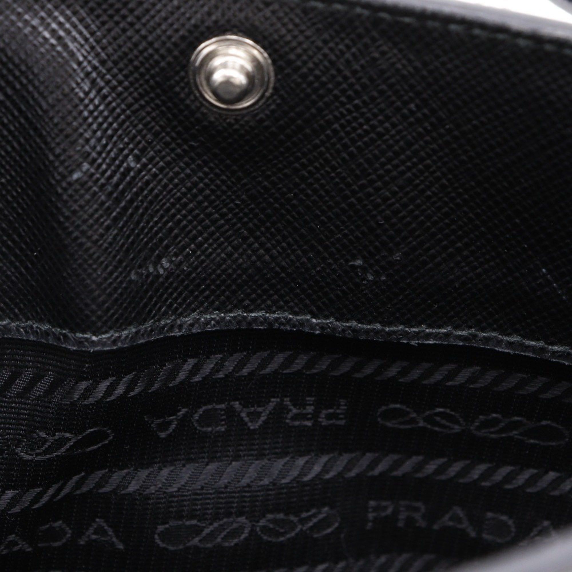 Prada Prada Mini Shoulder Bag, Saffiano, Black, Snap Button, Unisex Size ONE SIZE - 13 Thumbnail