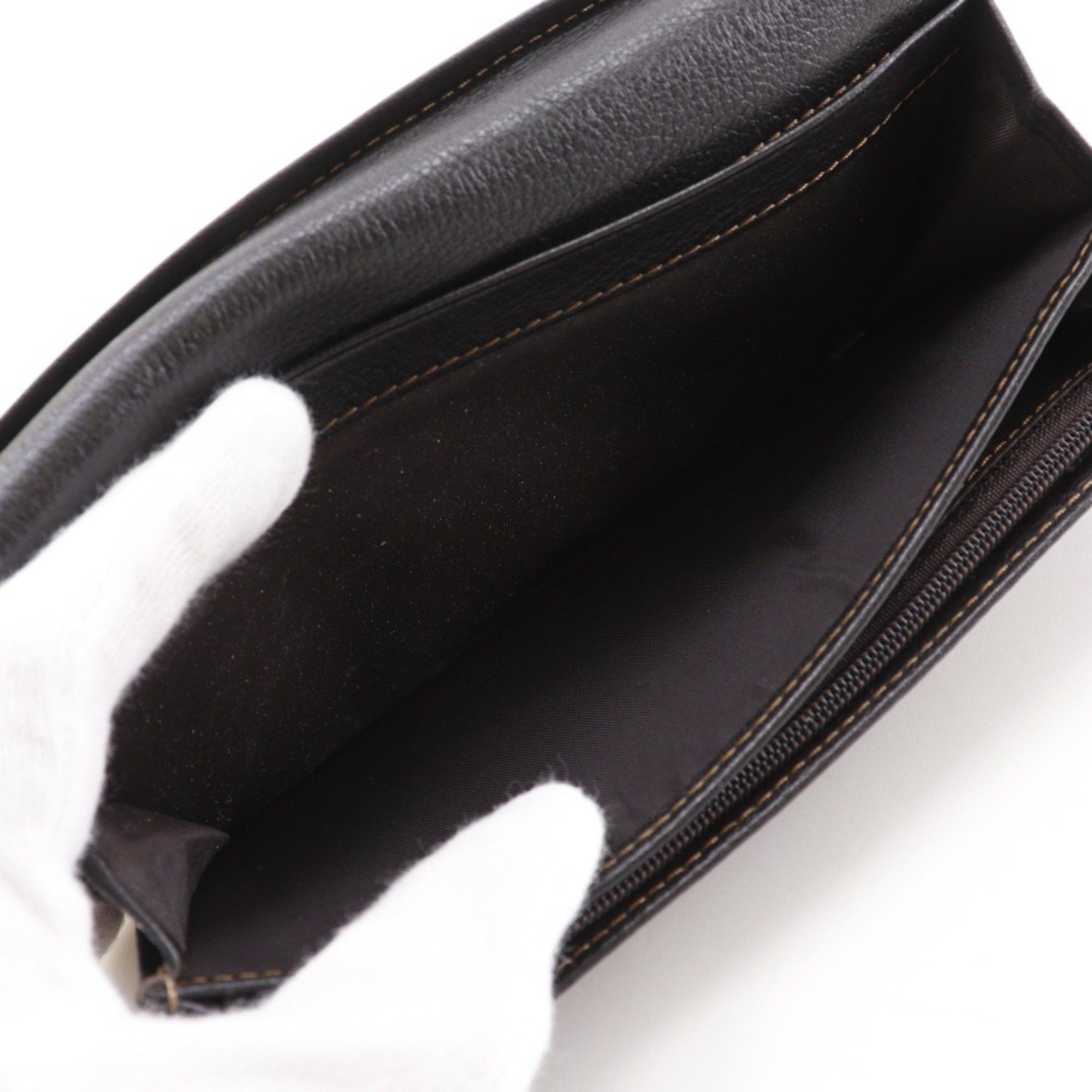 Celine Celine Triomphe long wallet in navy blue denim with snap buttons for women Size ONE SIZE - 9 Thumbnail