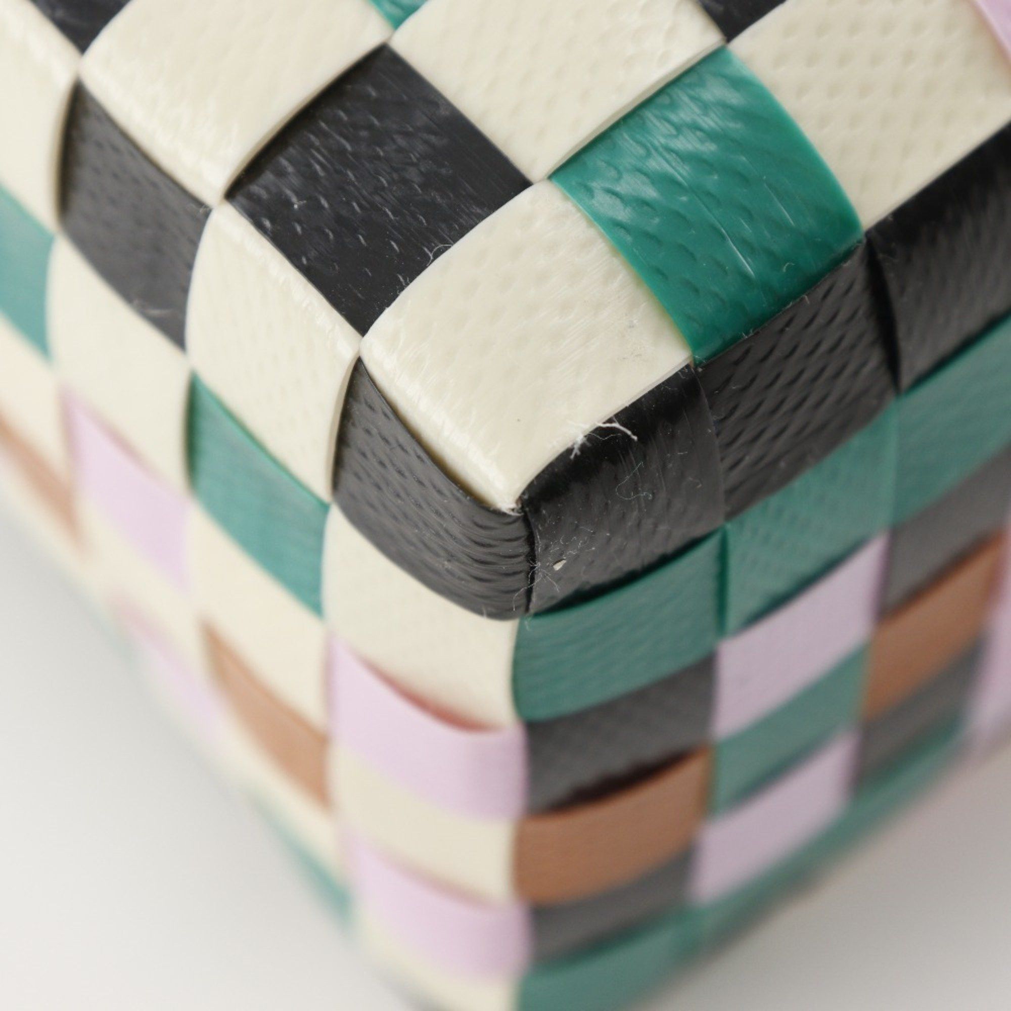 Marni MARNI Woven Micro Basket Handbag, Polypropylene, White/Multicolor, Open, Women's Size ONE SIZE - 4 Thumbnail