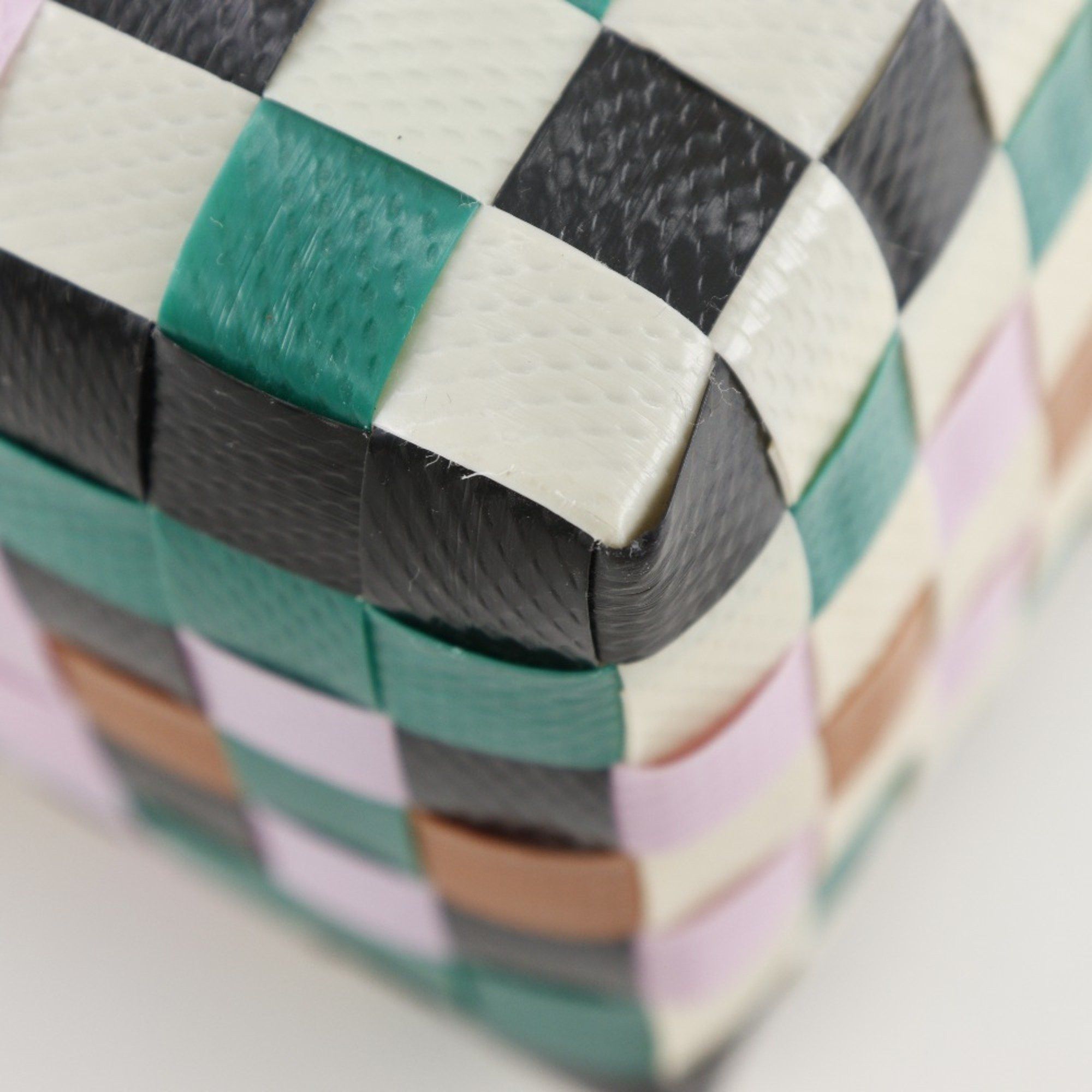 Marni MARNI Woven Micro Basket Handbag, Polypropylene, White/Multicolor, Open, Women's Size ONE SIZE - 7 Thumbnail