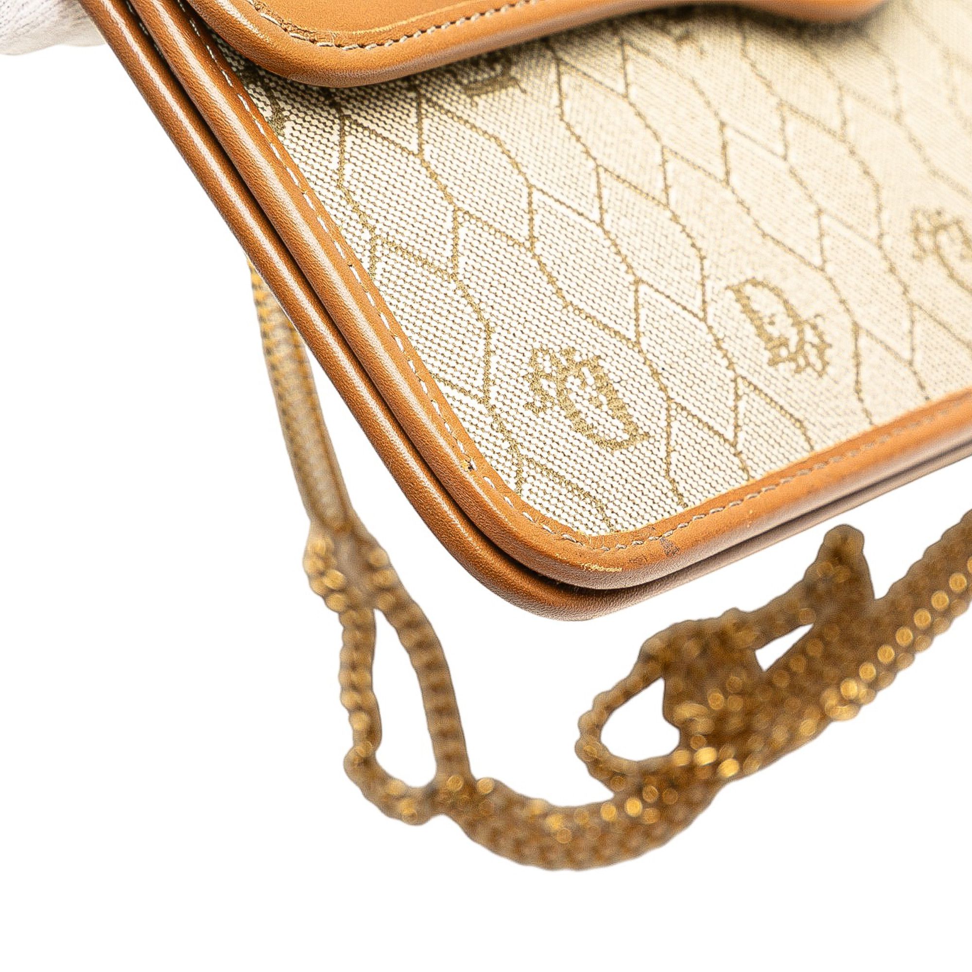 Dior Dior Honeycomb Coated Canvas Chain Shoulder Bag Size ONE SIZE - 9 Thumbnail