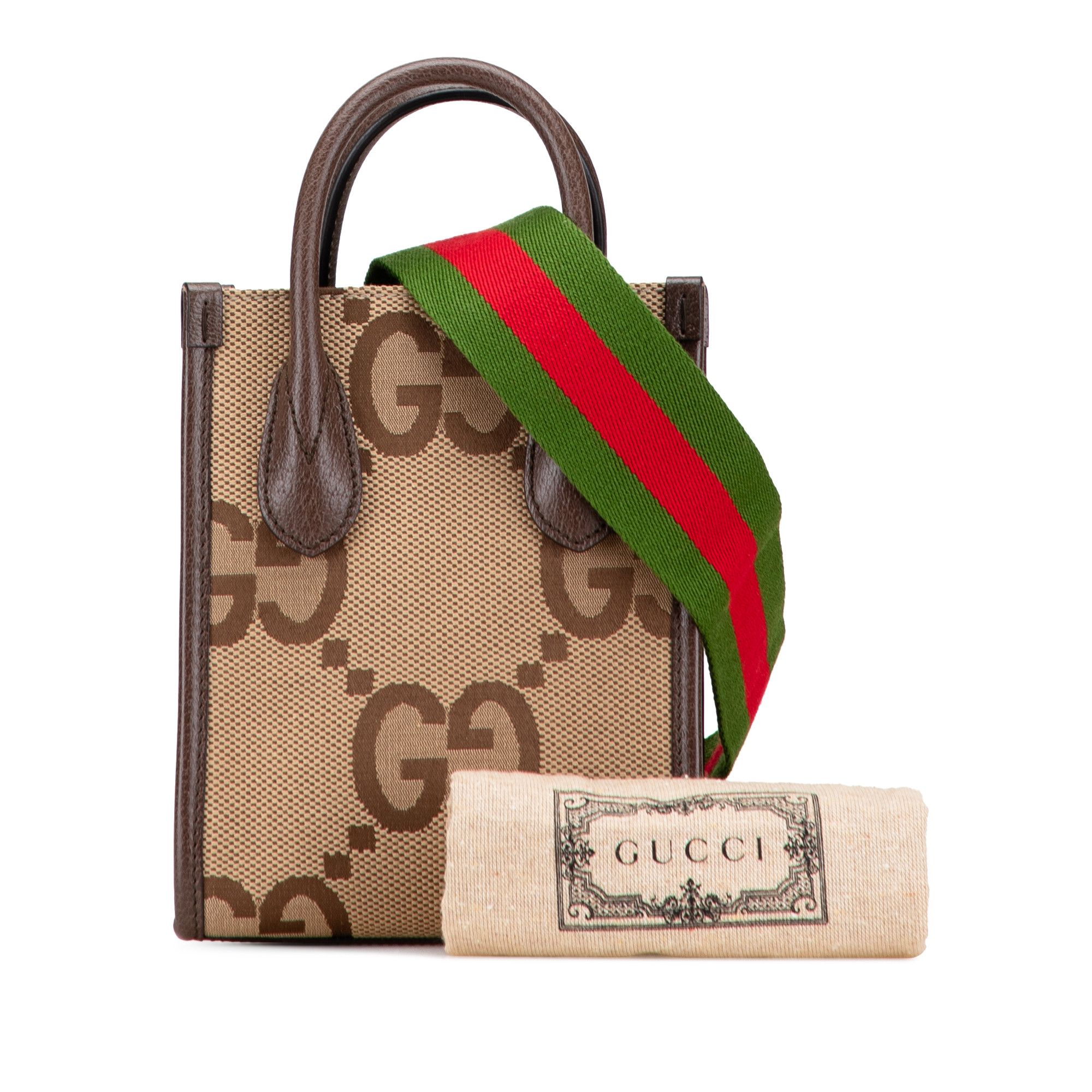 Gucci Gucci Mini Jumbo GG Canvas Web Satchel Size ONE SIZE - 10 Thumbnail