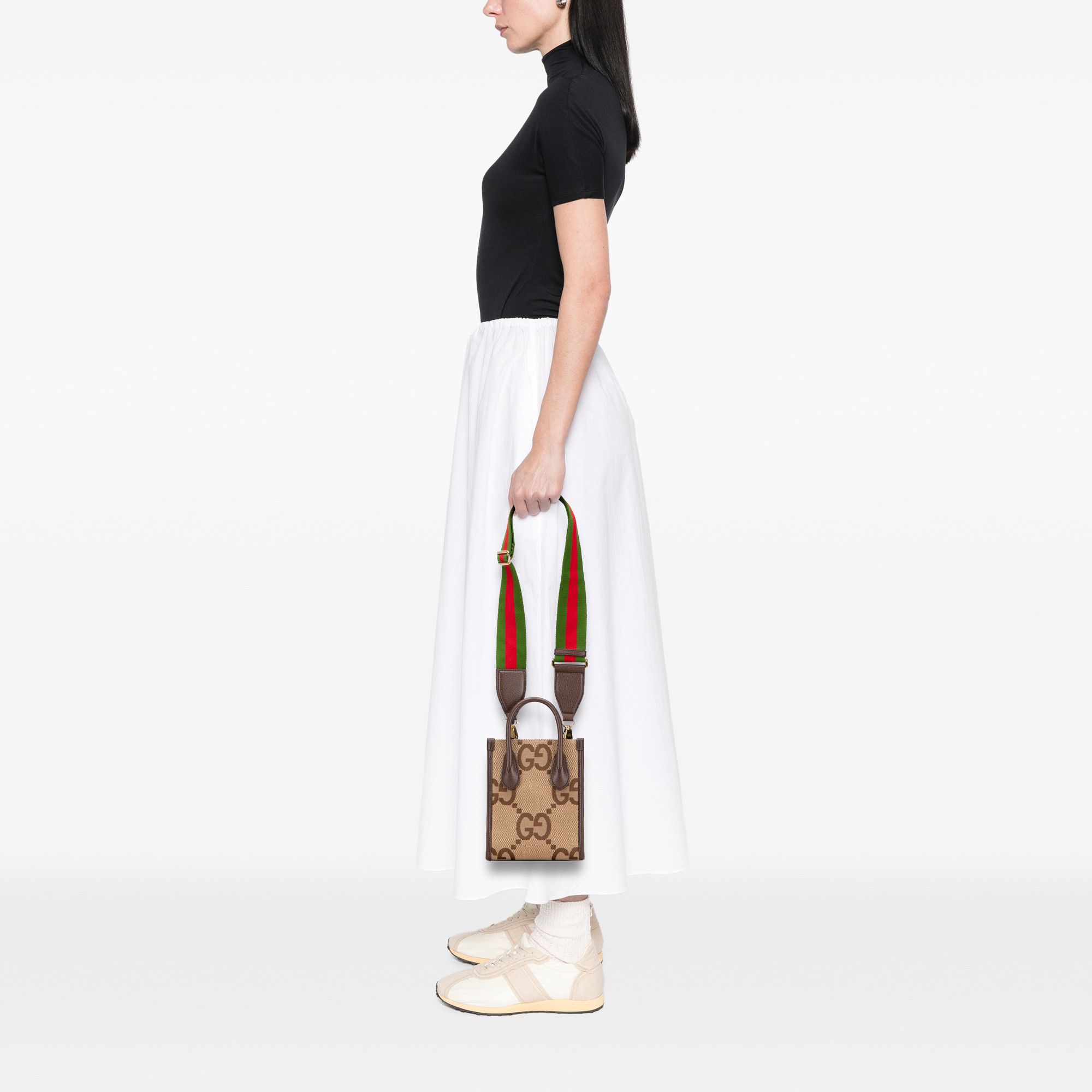 Gucci Gucci Mini Jumbo GG Canvas Web Satchel Size ONE SIZE - 9 Thumbnail