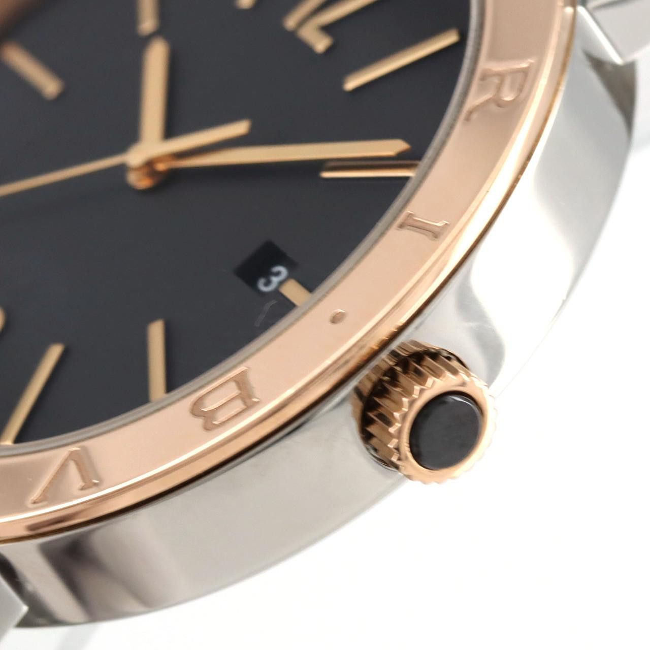 Bvlgari Bvlgari Bvlgari BVLGARI BVLGARI Stainless Steel x Pink Gold Automatic Metal Automatic BBP41SG/102930 DUTY FREE for USA Size ONE SIZE - 4 Thumbnail